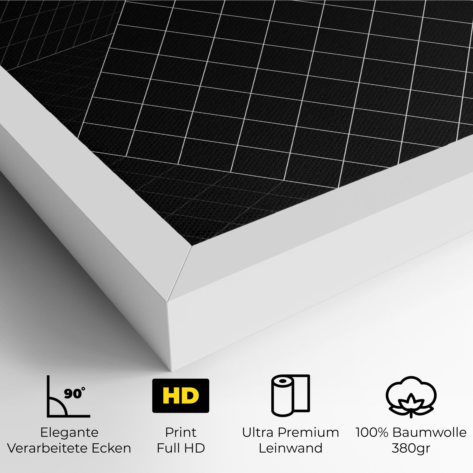 Leinwandbild Black Square mockup 4