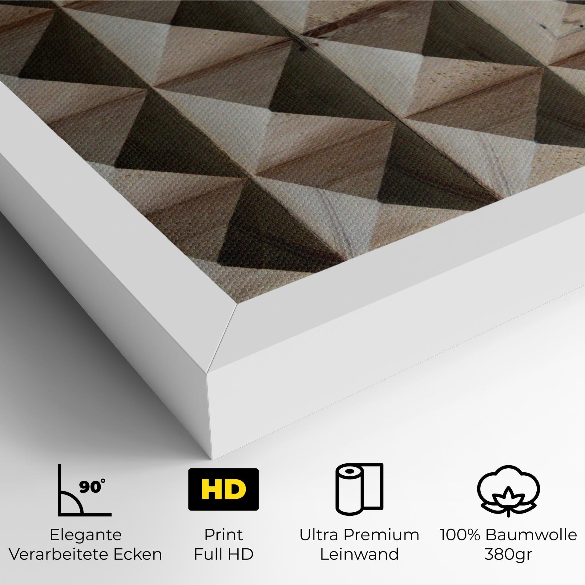 Leinwandbild Cream Pyramid mockup 4