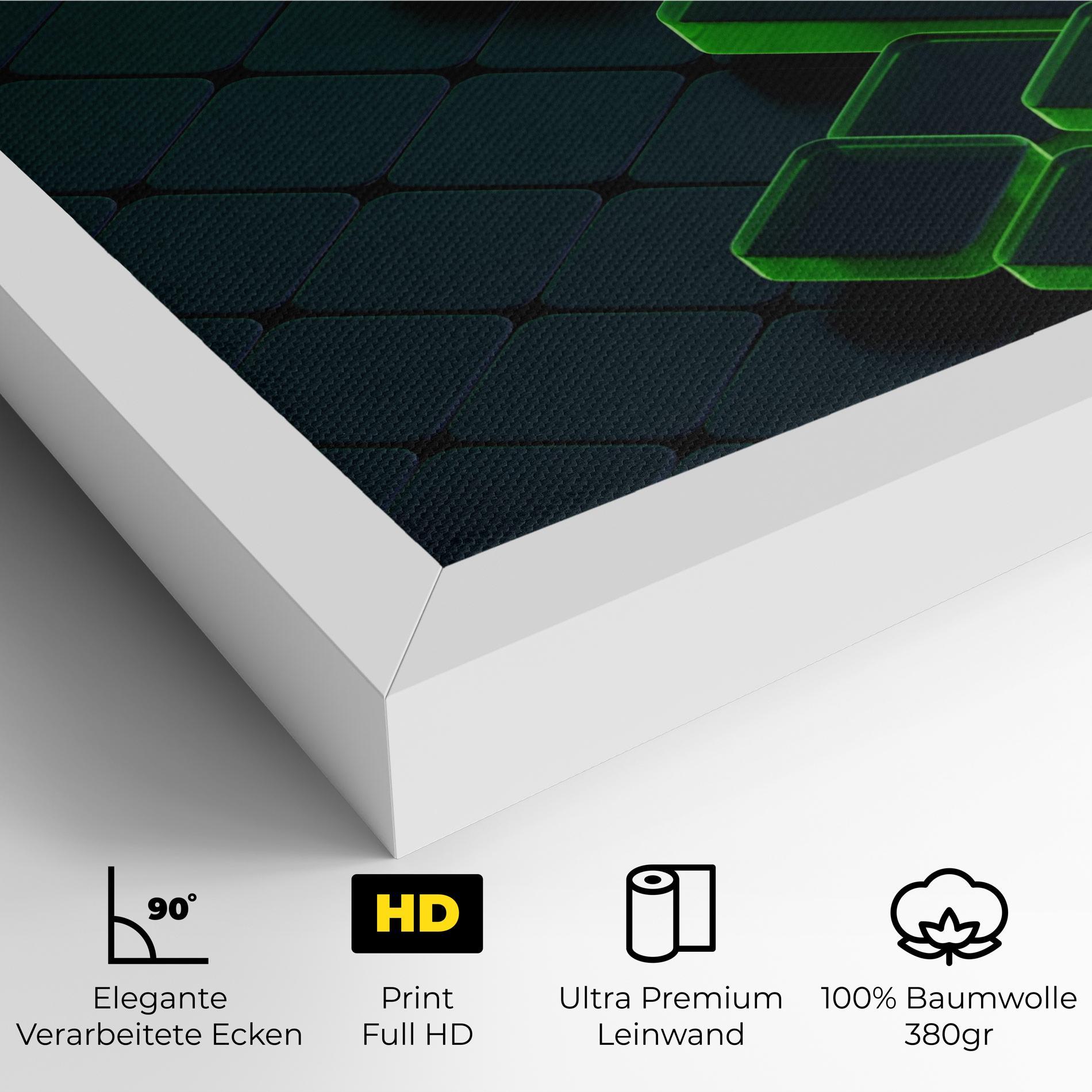 Leinwandbild Green Square Floating mockup 4