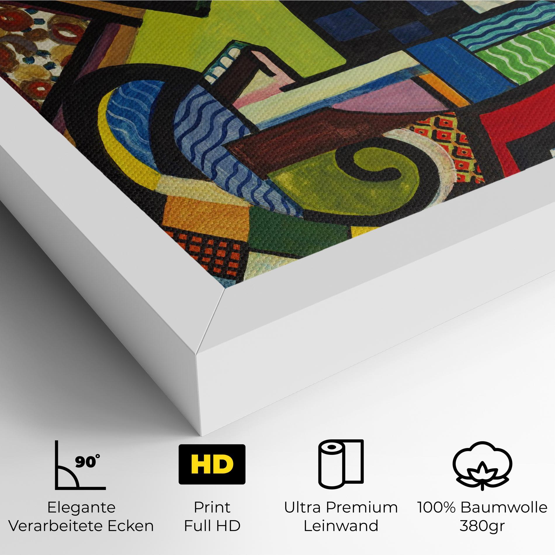 Leinwandbild Mix Color Shapes mockup 4