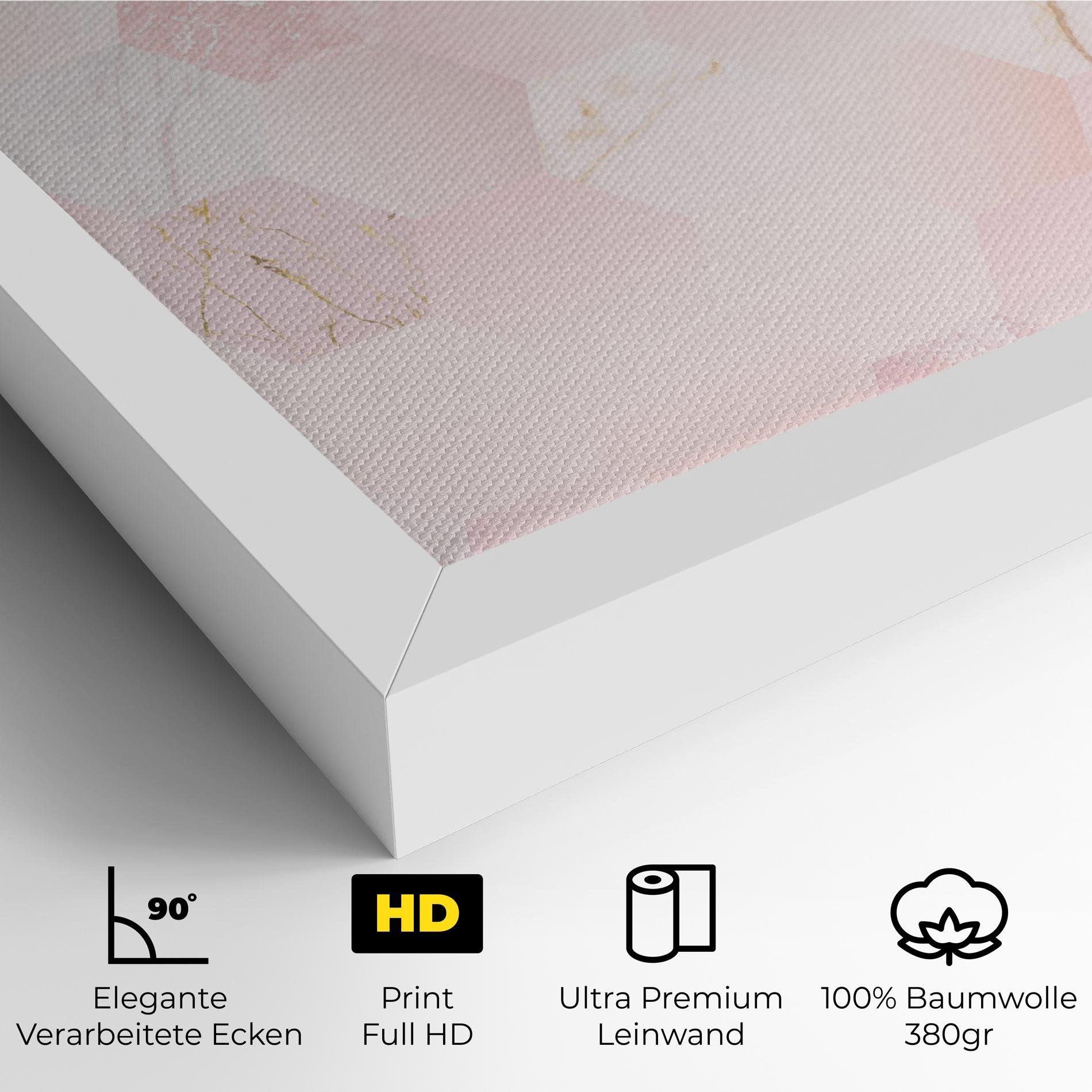 Leinwandbild Pink Hexanon mockup 4