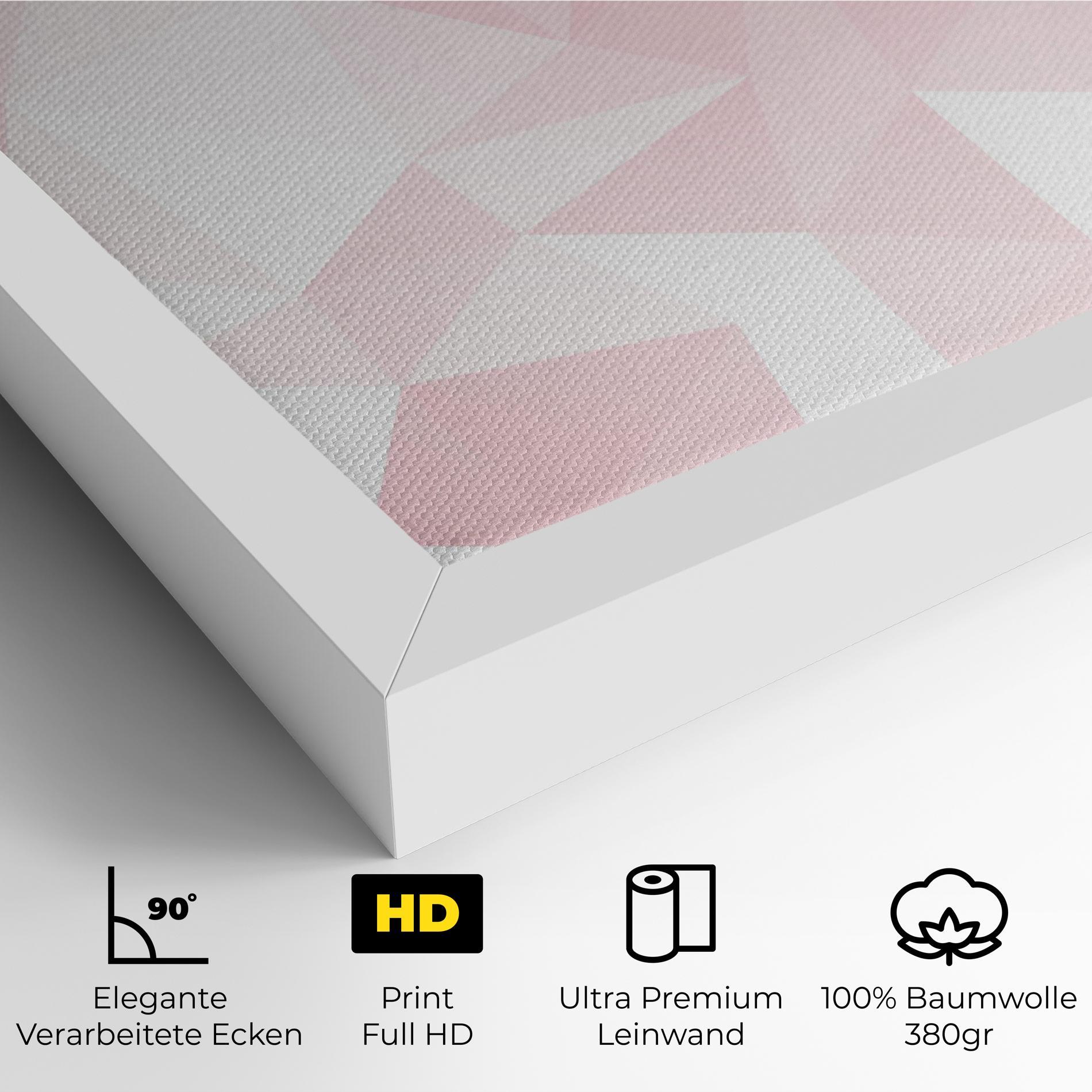 Leinwandbild Pink Triangle mockup 4
