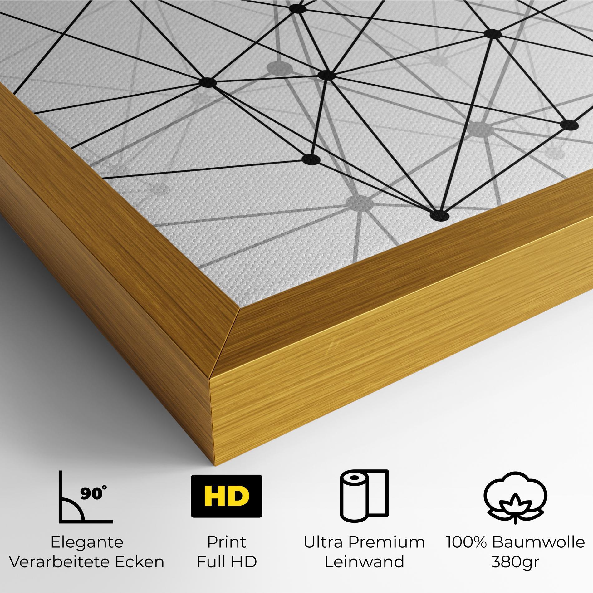 Leinwandbild Black Connecting mockup 4