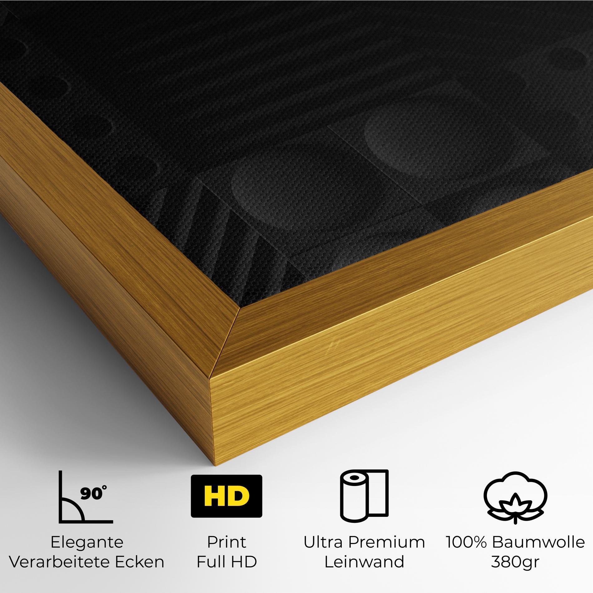 Leinwandbild Black Square Circle mockup 4