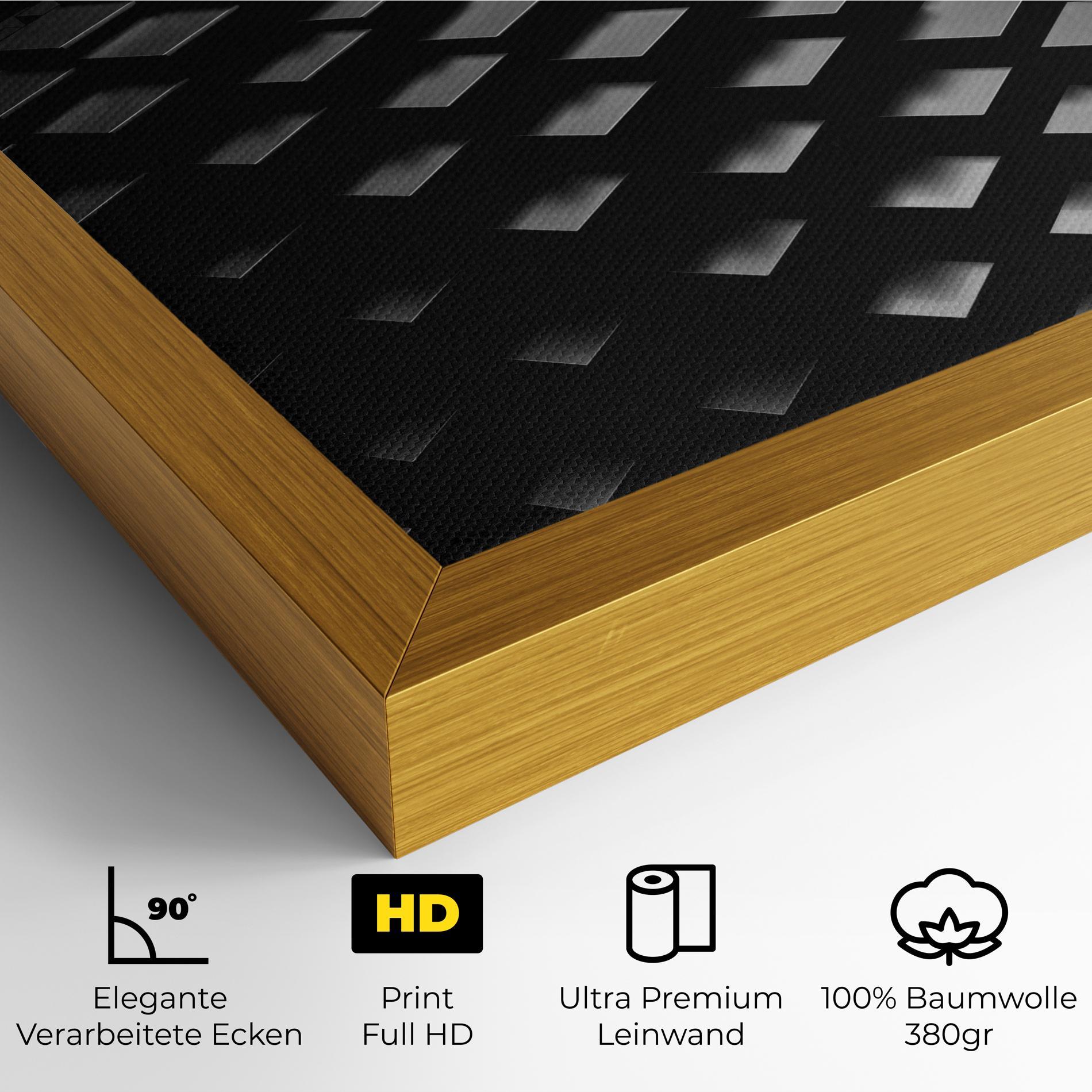 Leinwandbild Black Square Wave mockup 4