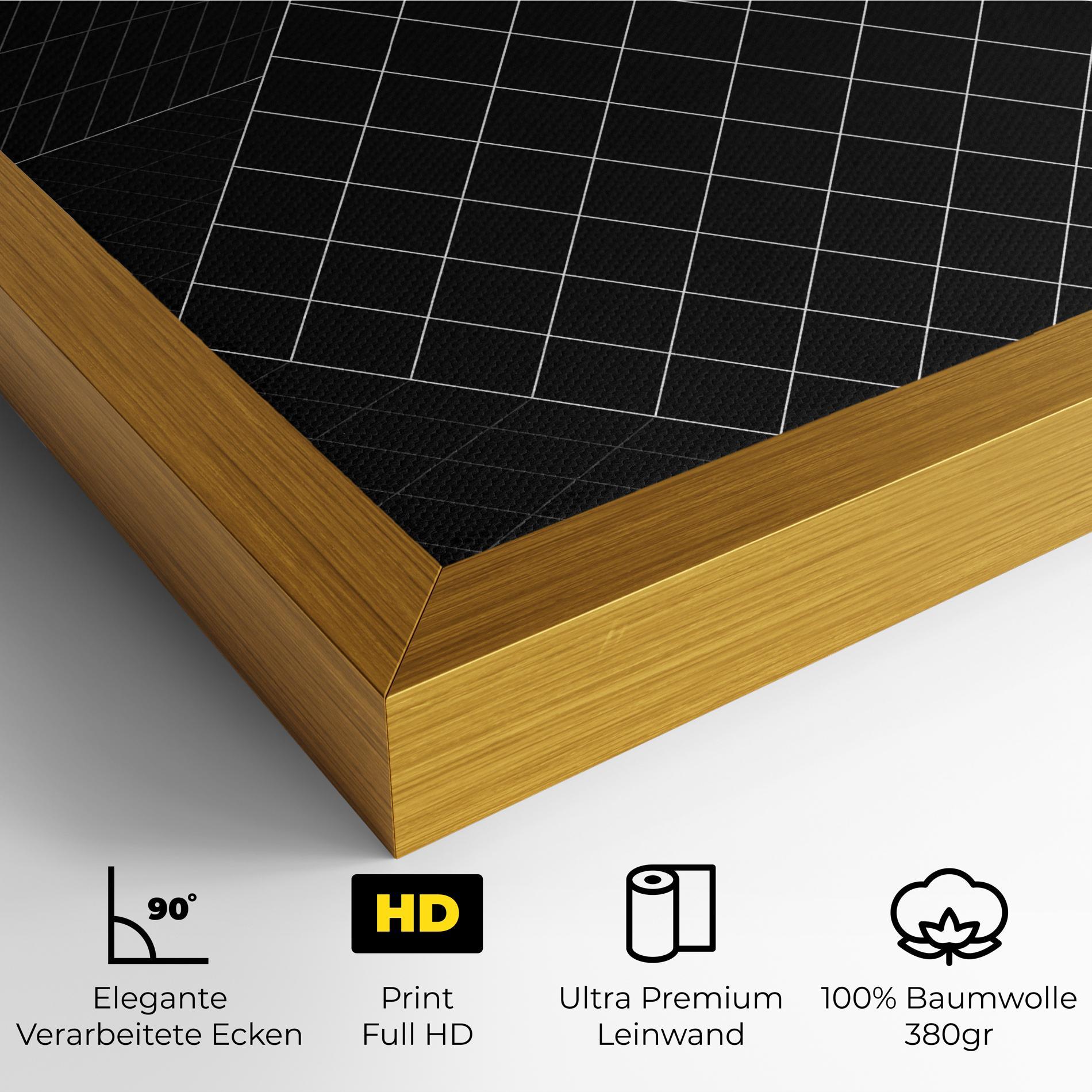 Leinwandbild Black Square mockup 4