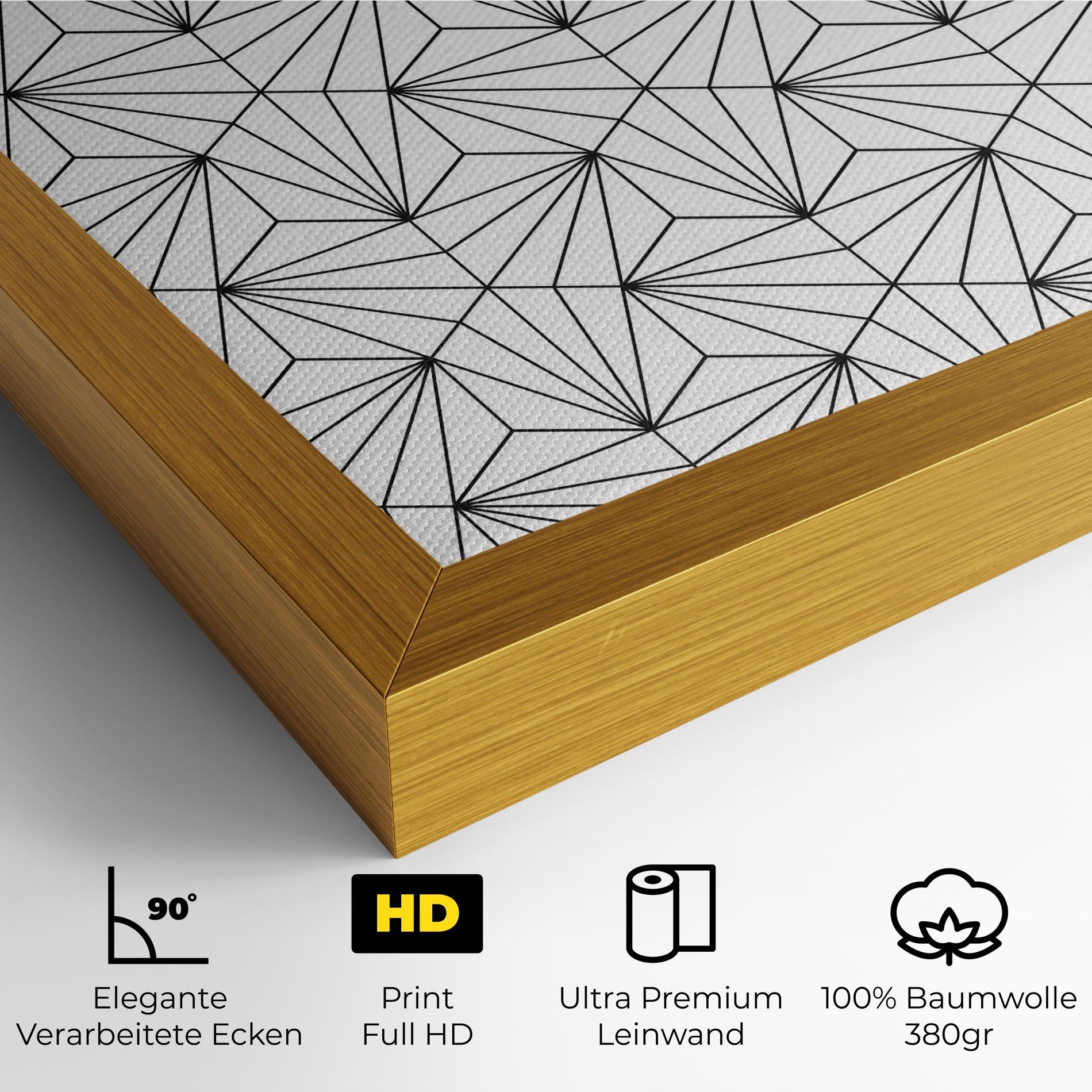 Leinwandbild Black Triangle mockup 4