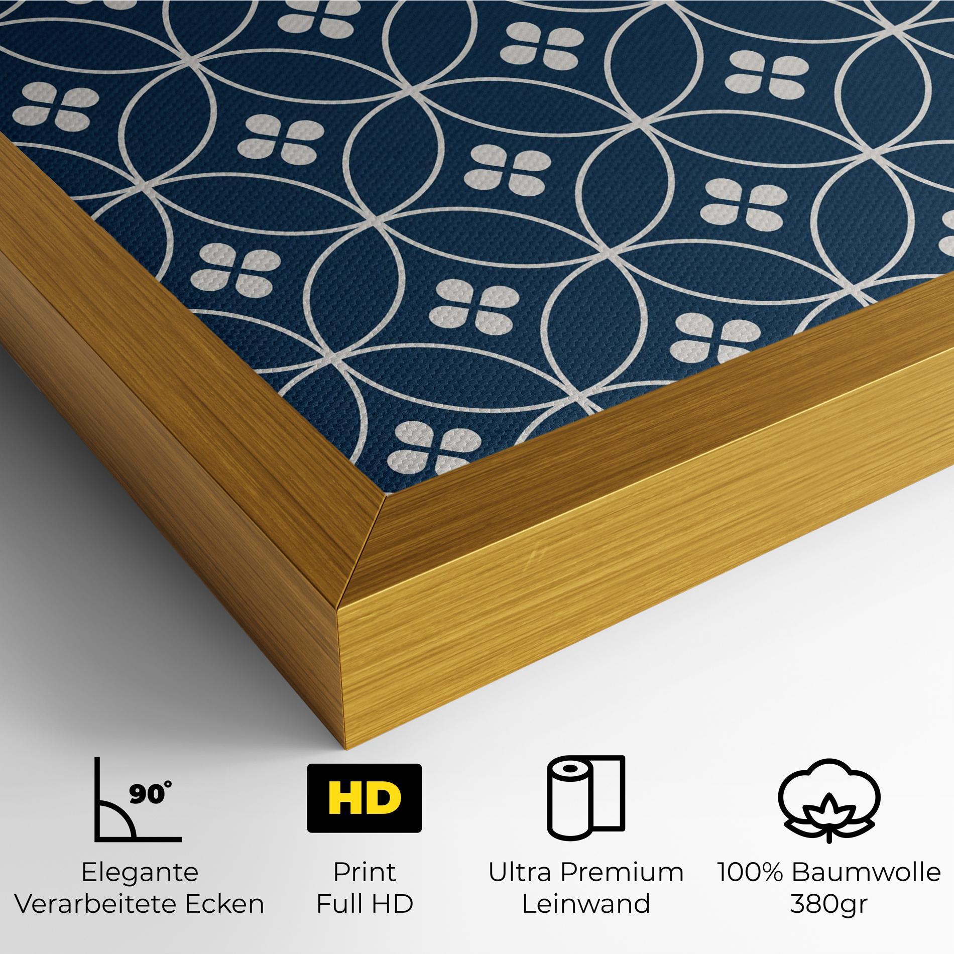 Leinwandbild Blue Circle mockup 4