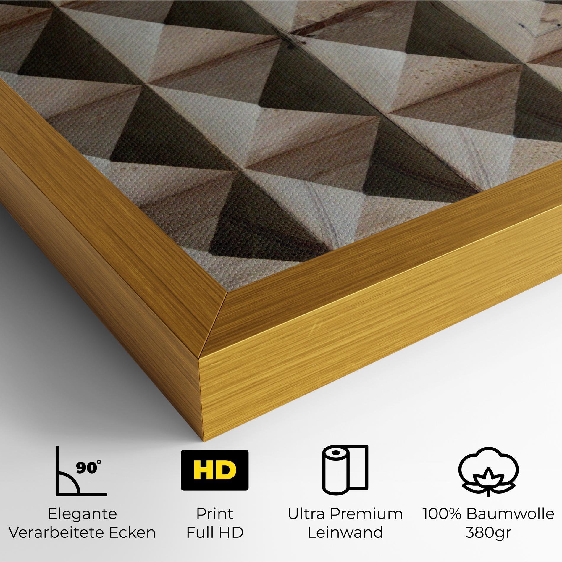 Leinwandbild Cream Pyramid mockup 4