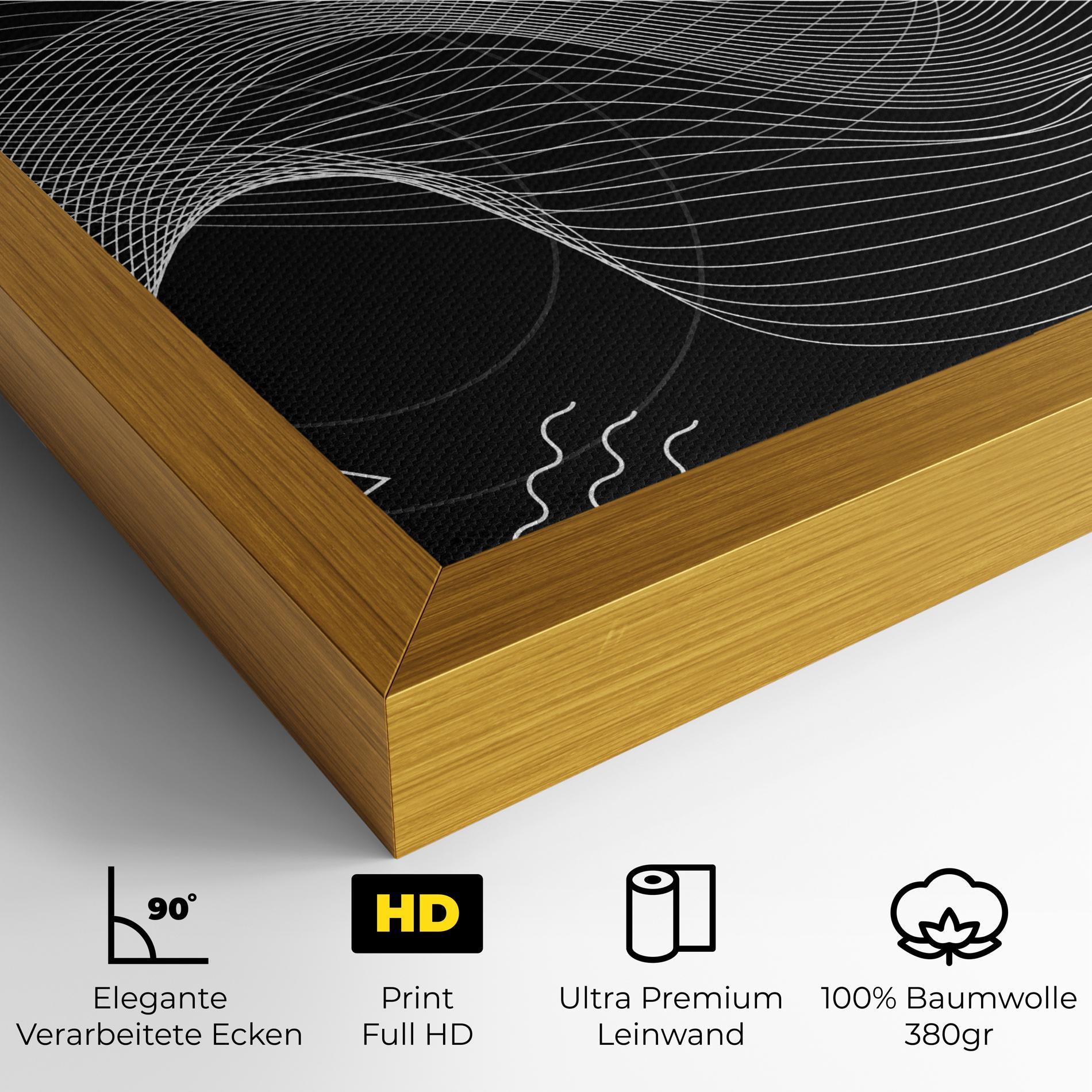 Leinwandbild Geometric Lines mockup 4