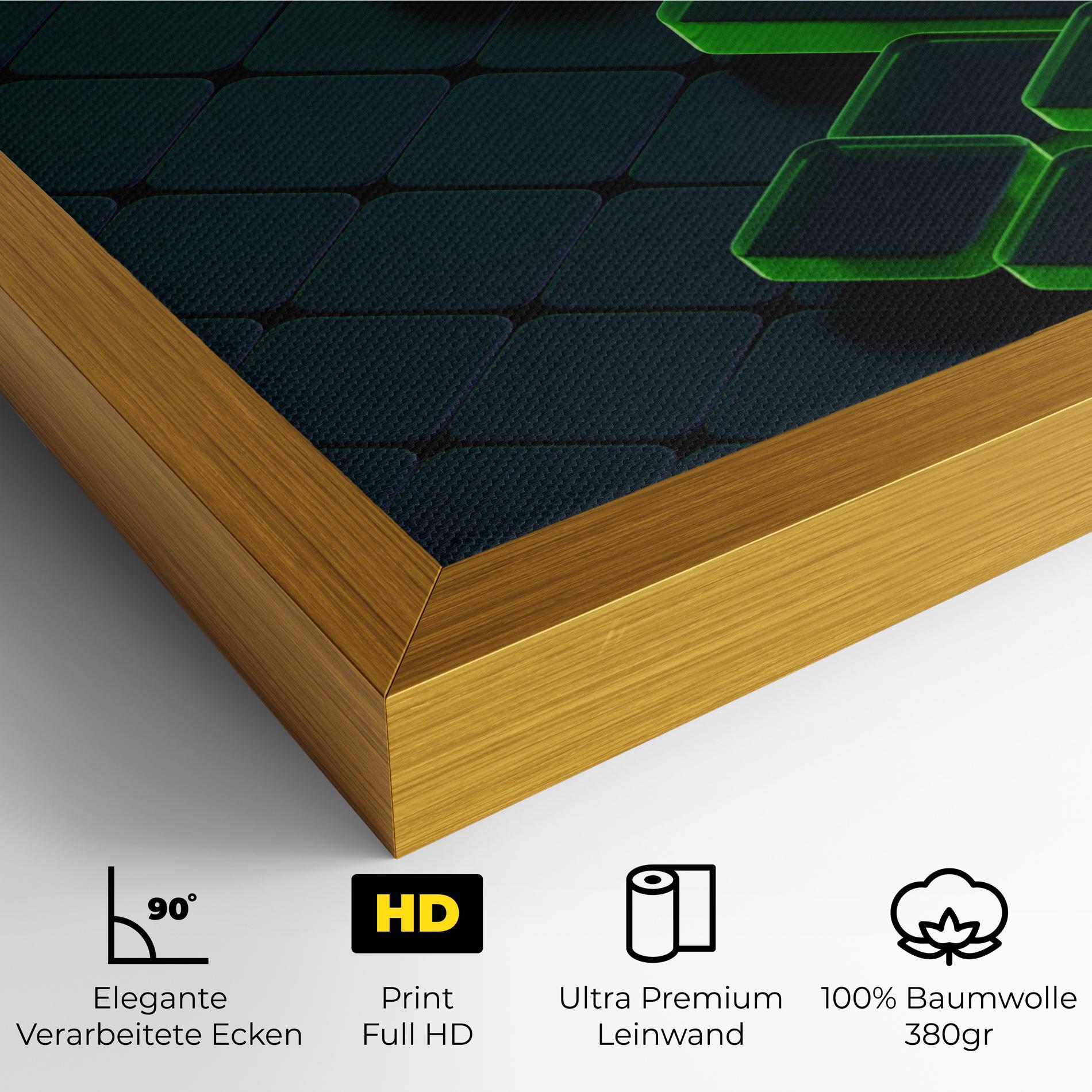 Leinwandbild Green Square Floating mockup 4