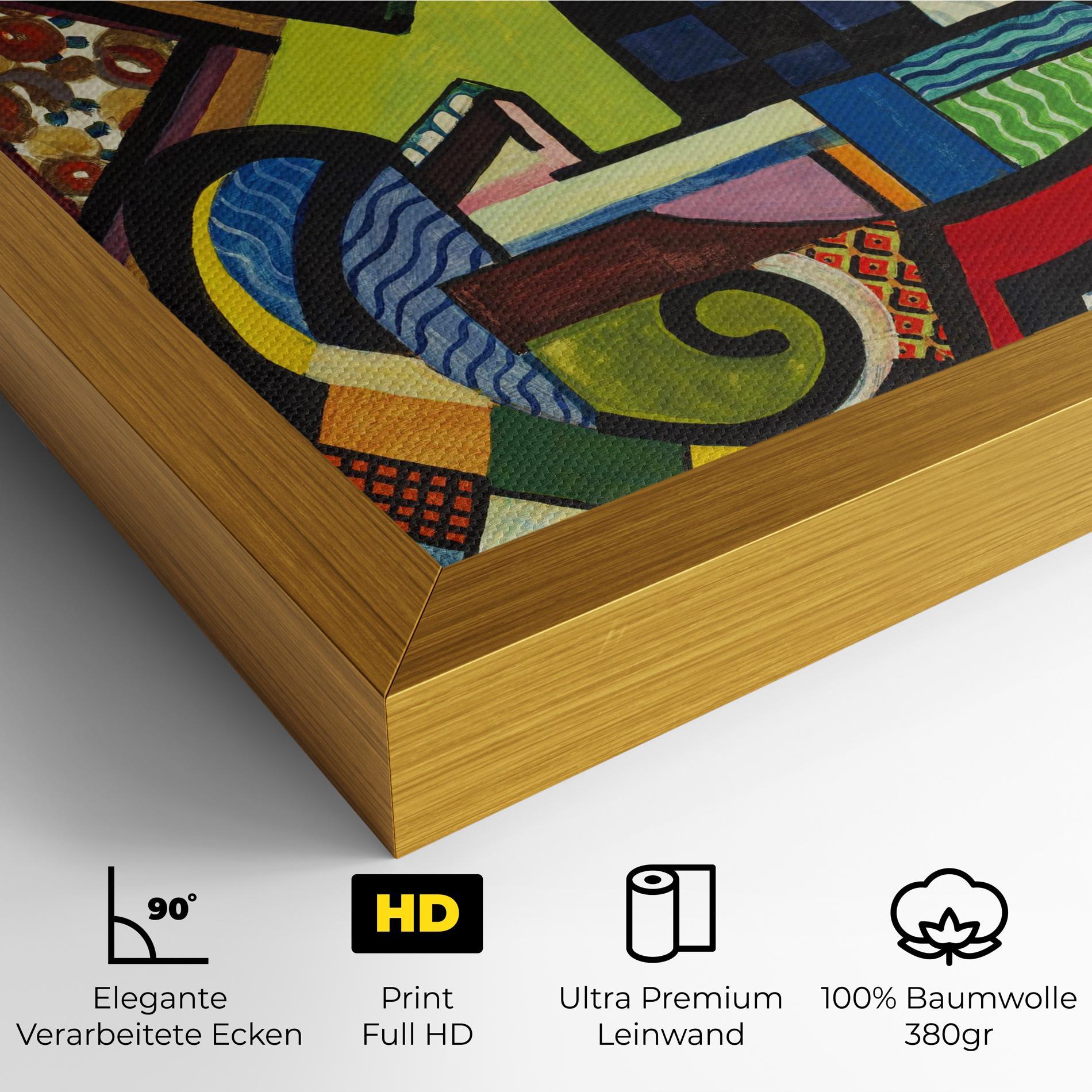 Leinwandbild Mix Color Shapes mockup 4