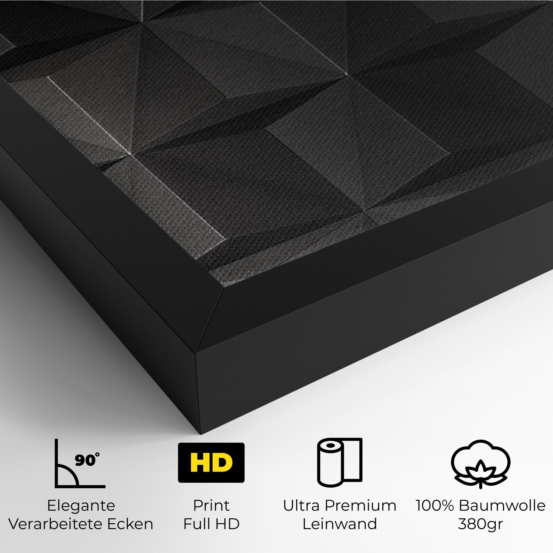 Leinwandbild Black Shade Triangle mockup 4