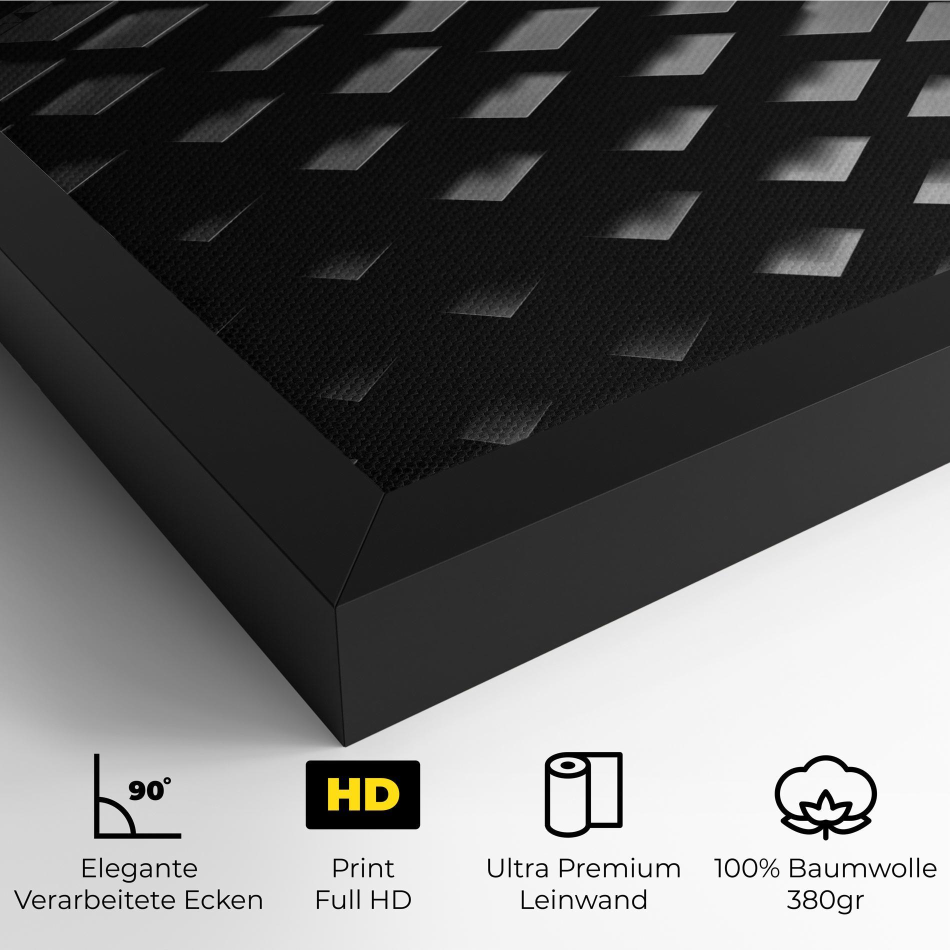 Leinwandbild Black Square Wave mockup 4