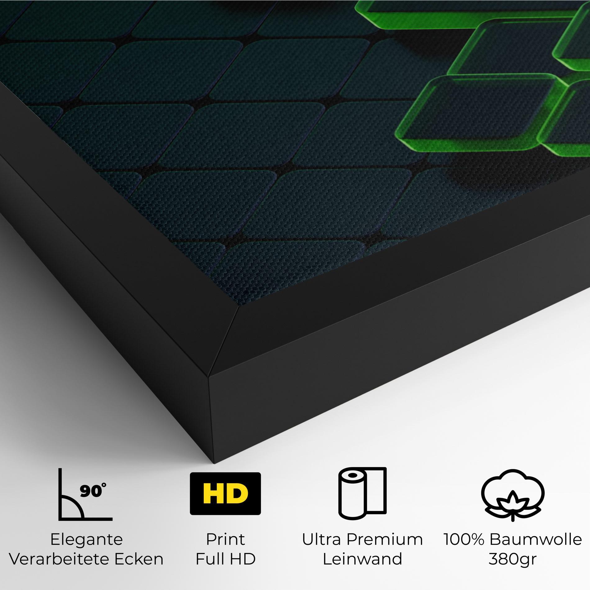 Leinwandbild Green Square Floating mockup 4