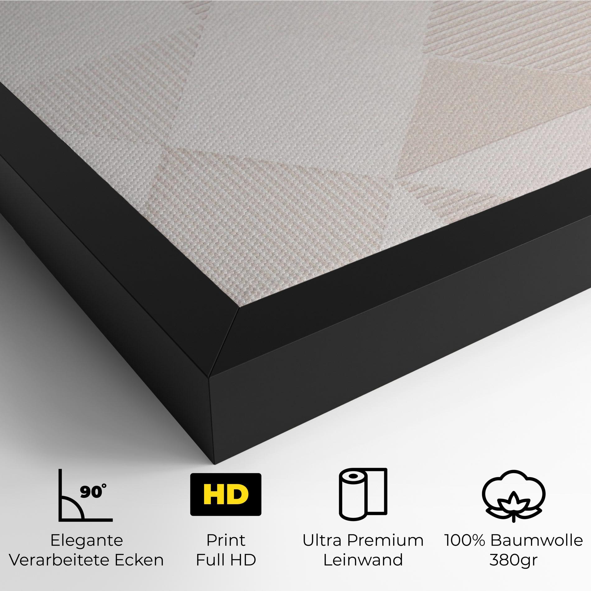 Leinwandbild Light Cream Rhombus mockup 4