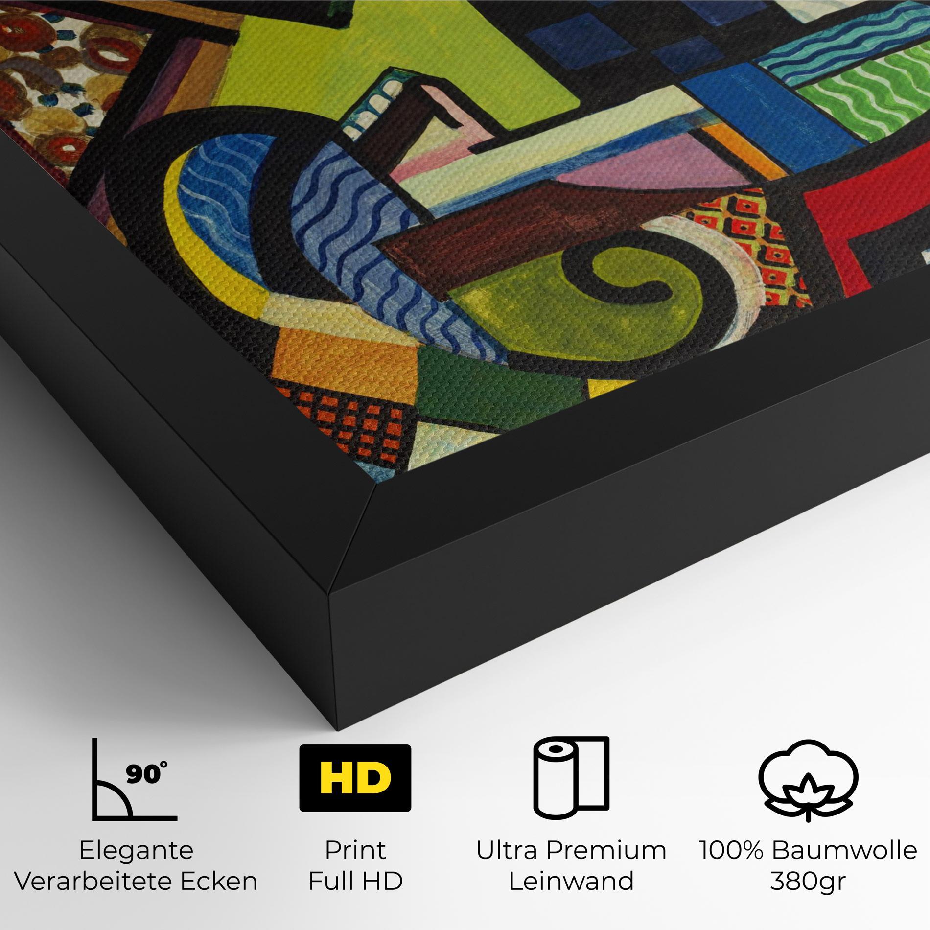 Leinwandbild Mix Color Shapes mockup 4