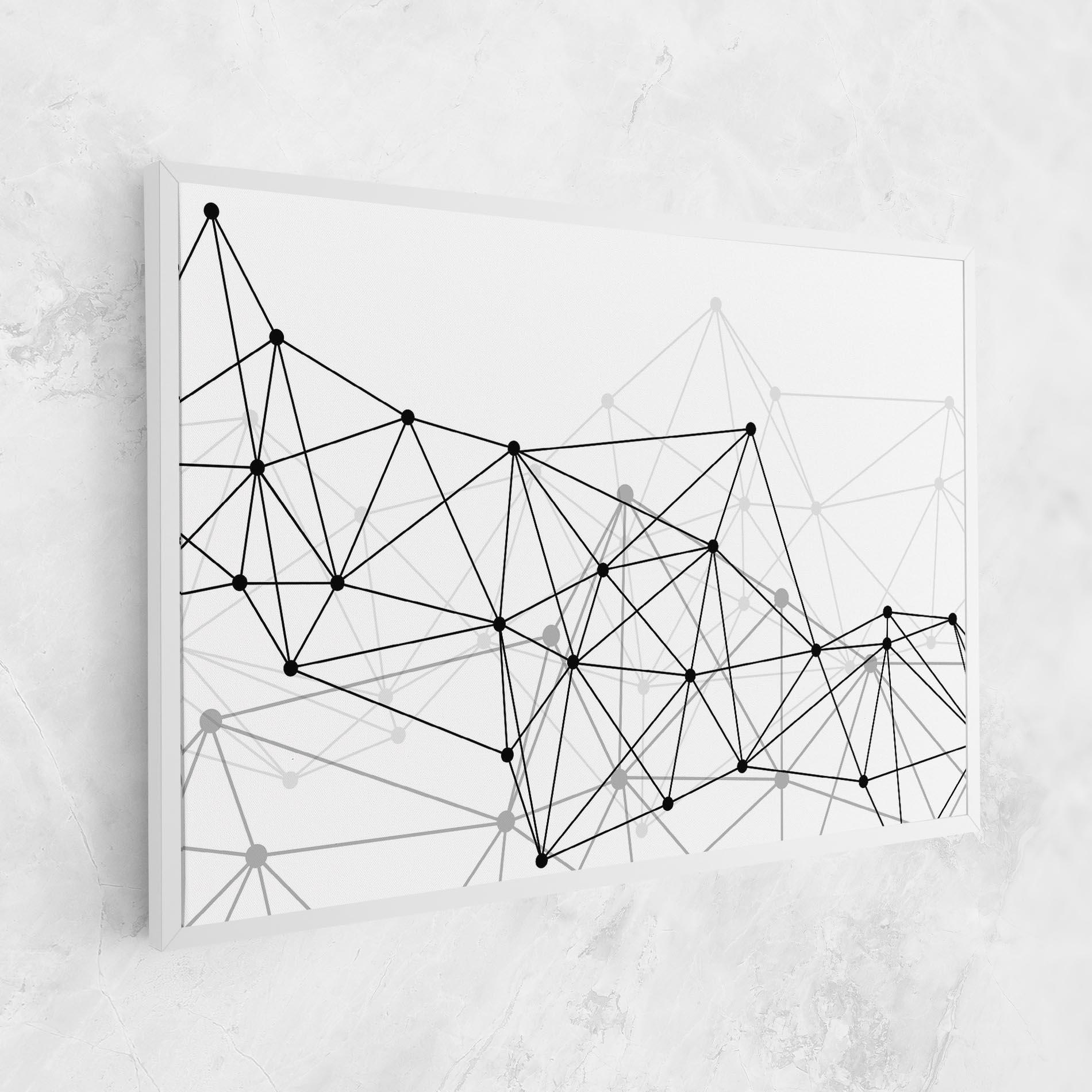 Leinwandbild Black Connecting mockup 1