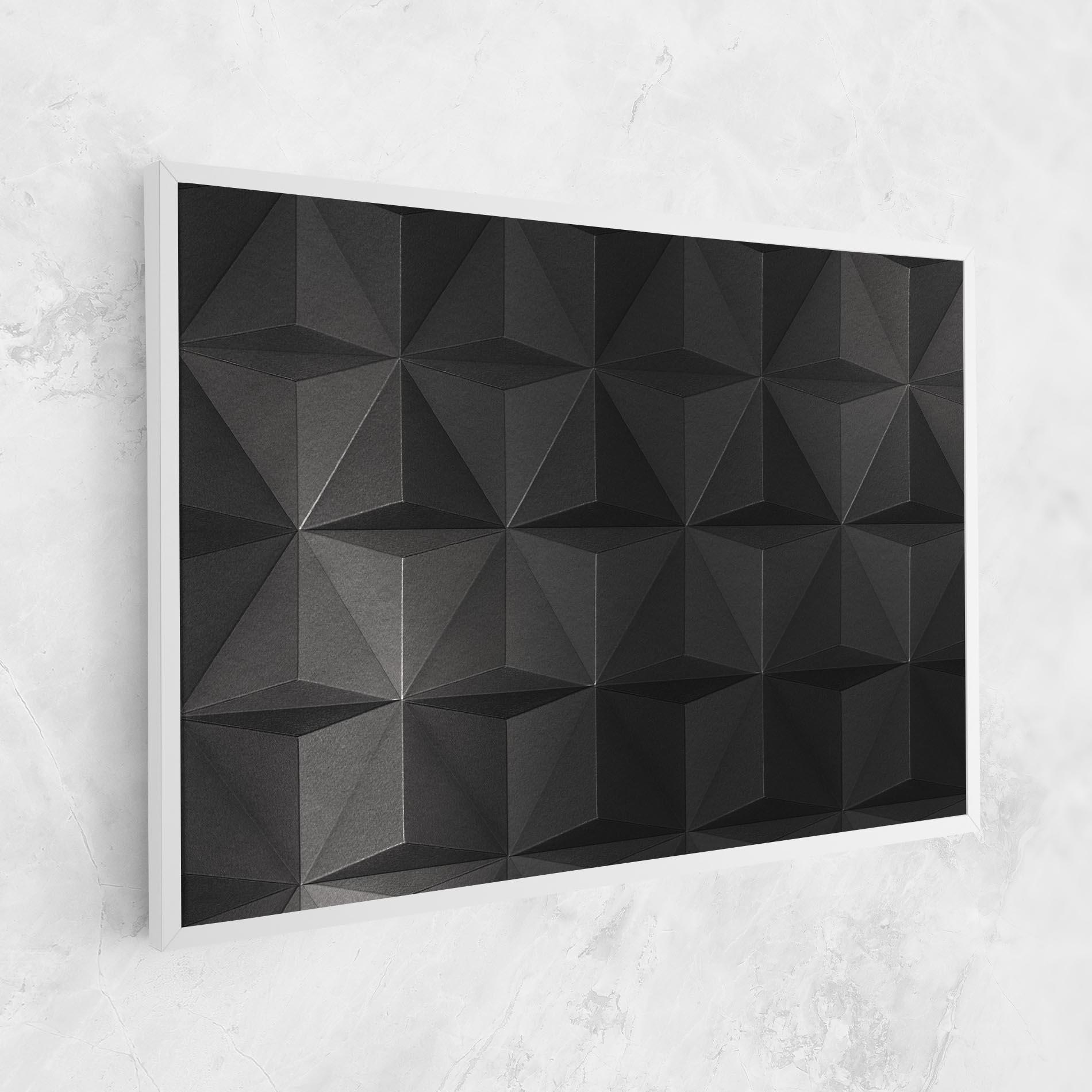 Leinwandbild Black Shade Triangle mockup 1