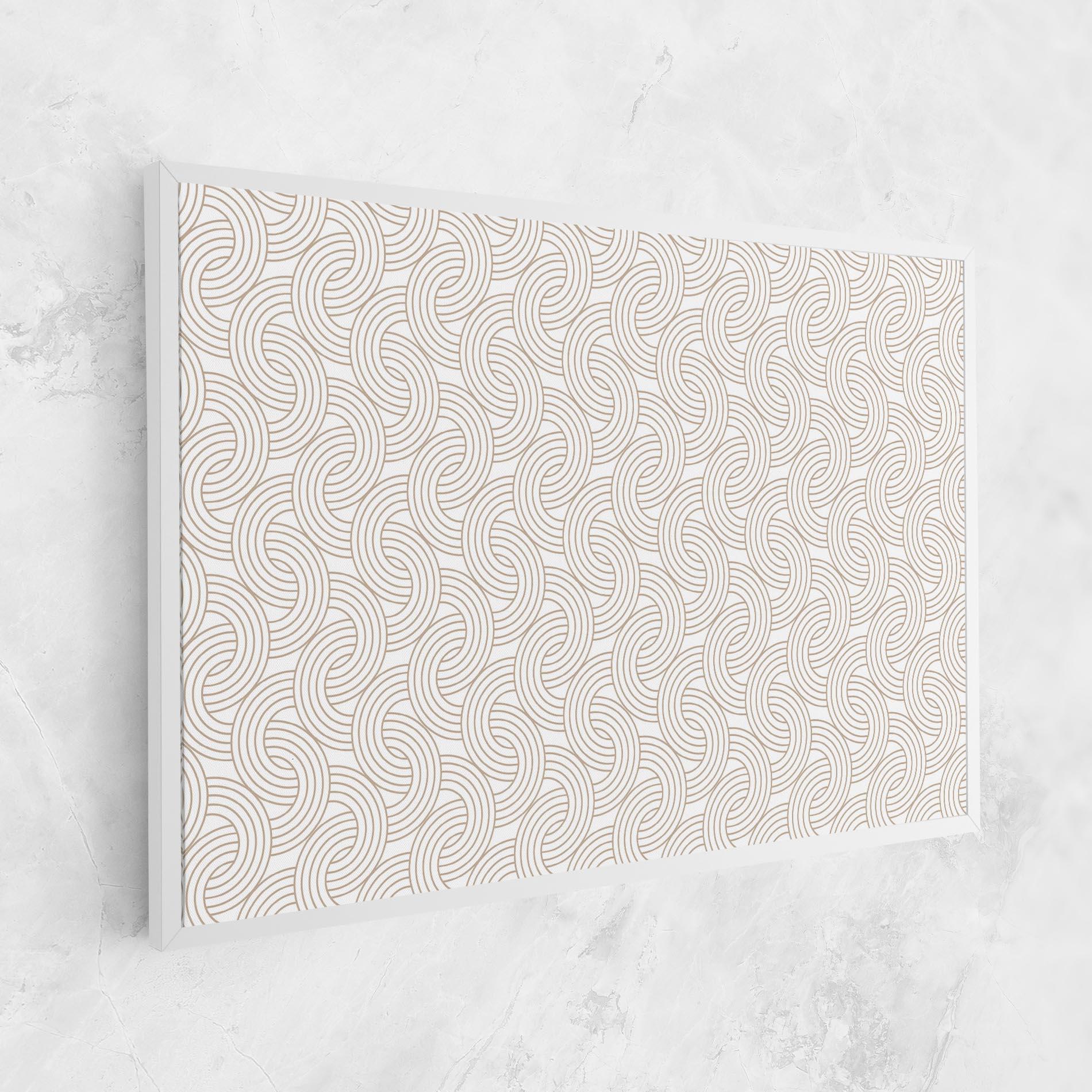 Leinwandbild Cream Lines mockup 1