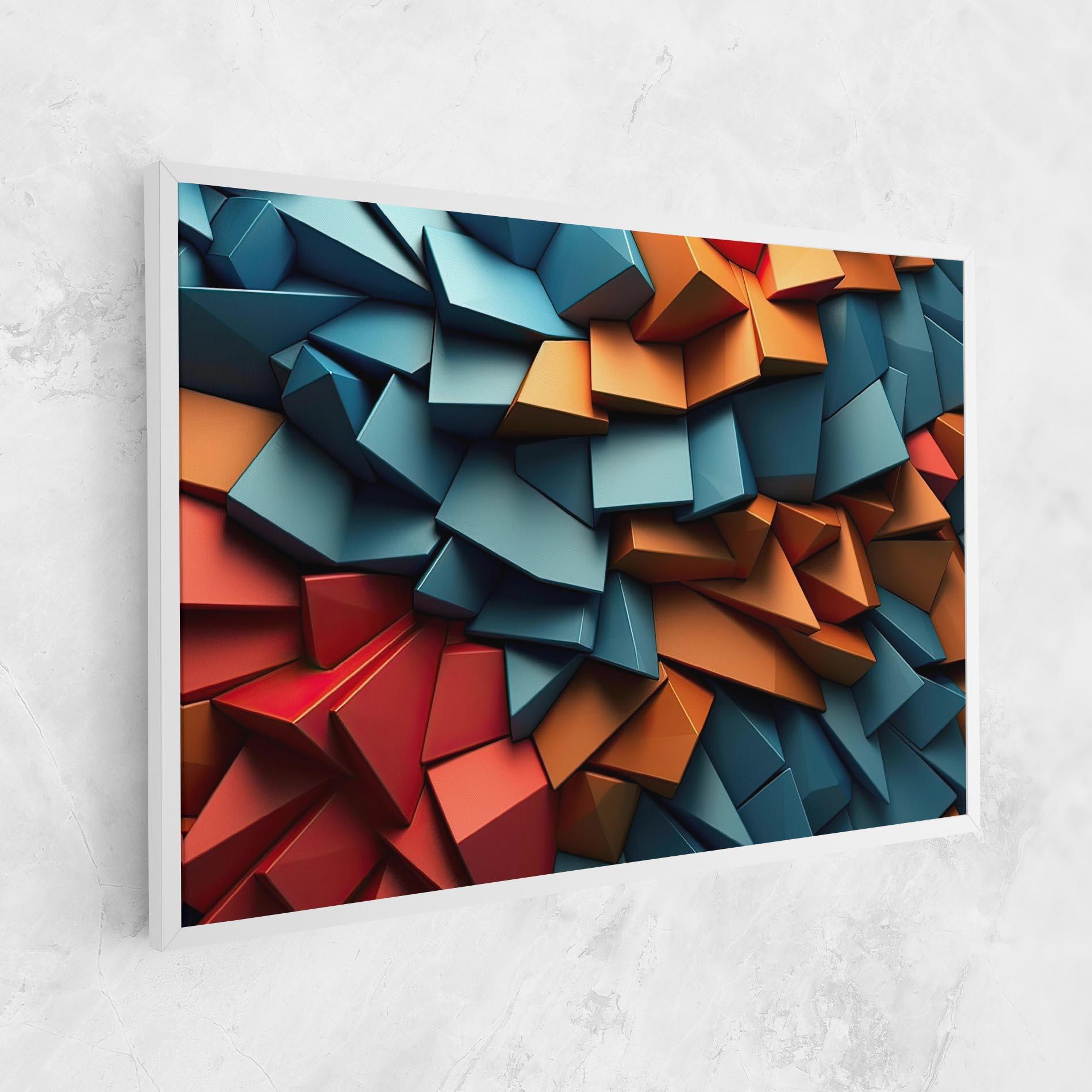 Leinwandbild Multicolor Triangle mockup 1