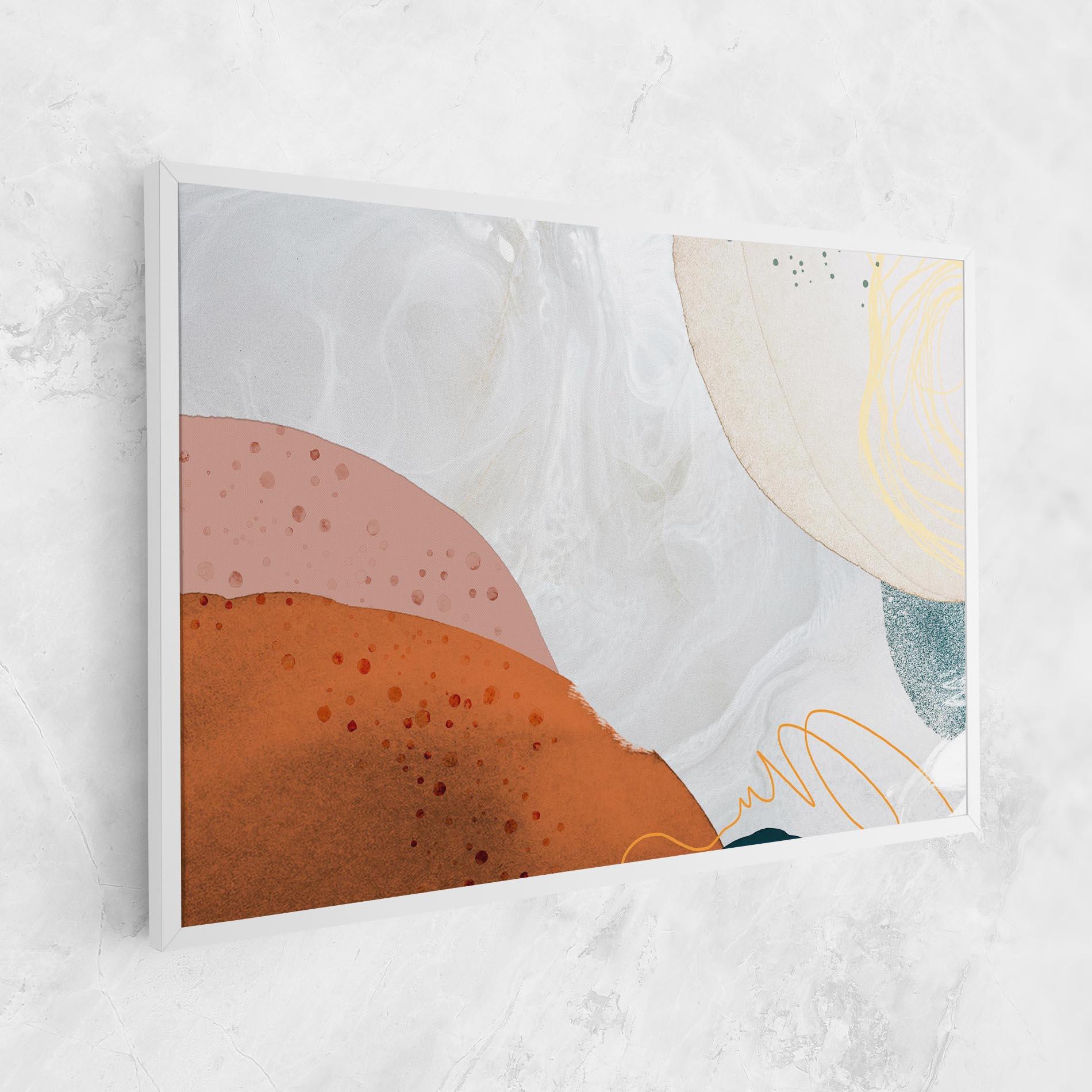 Leinwandbild Orange Yellow Line mockup 1