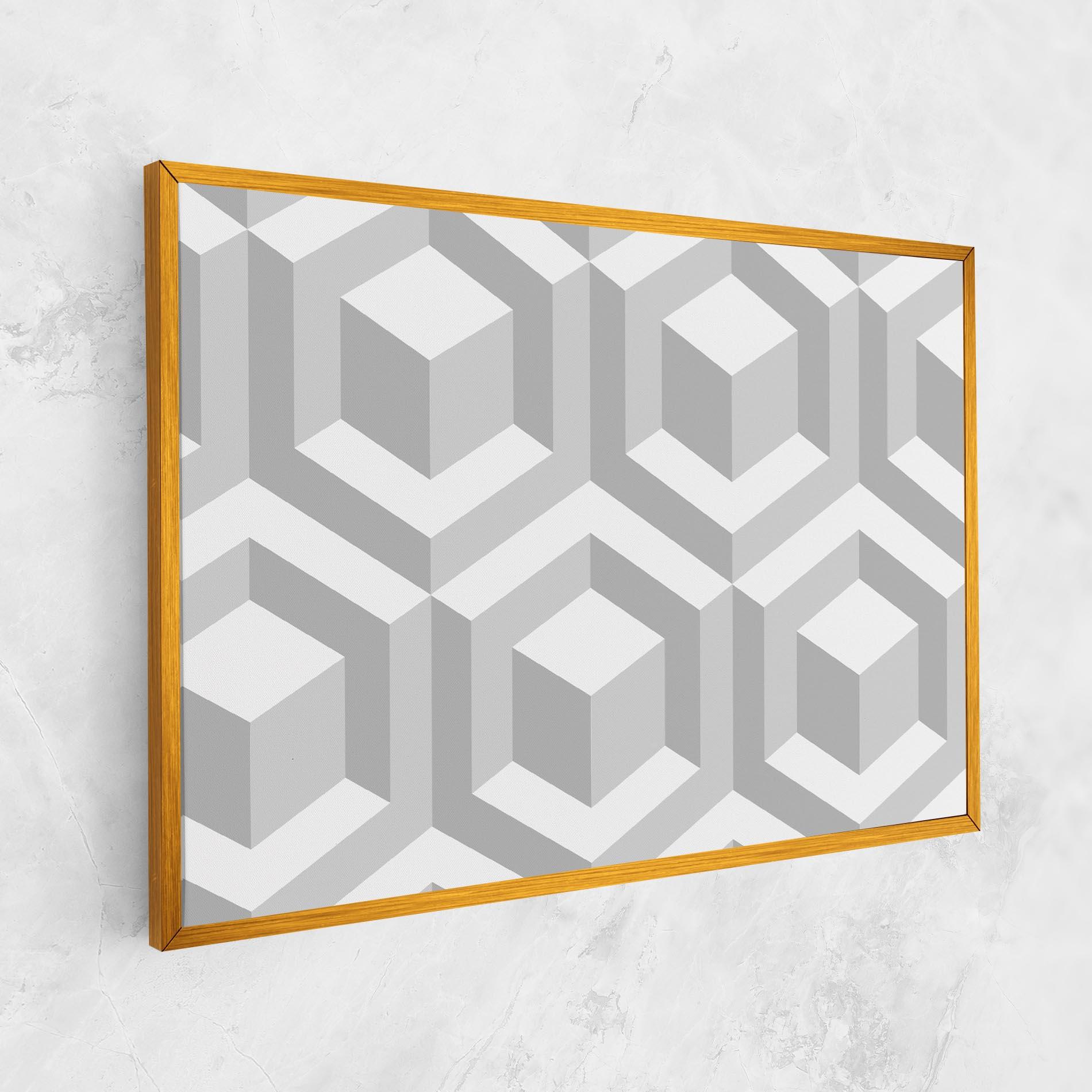 Leinwandbild 3d Square mockup 1