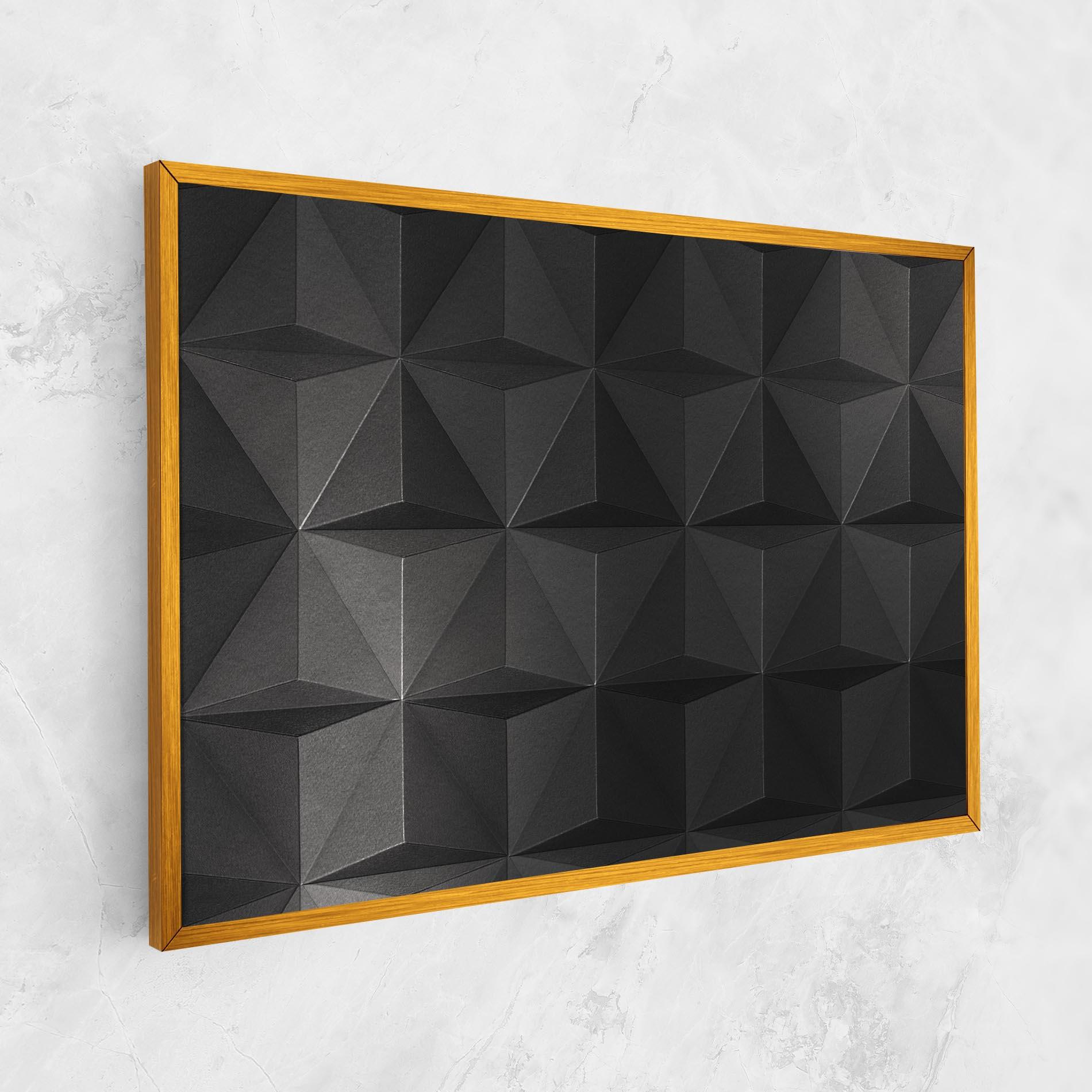 Leinwandbild Black Shade Triangle mockup 1