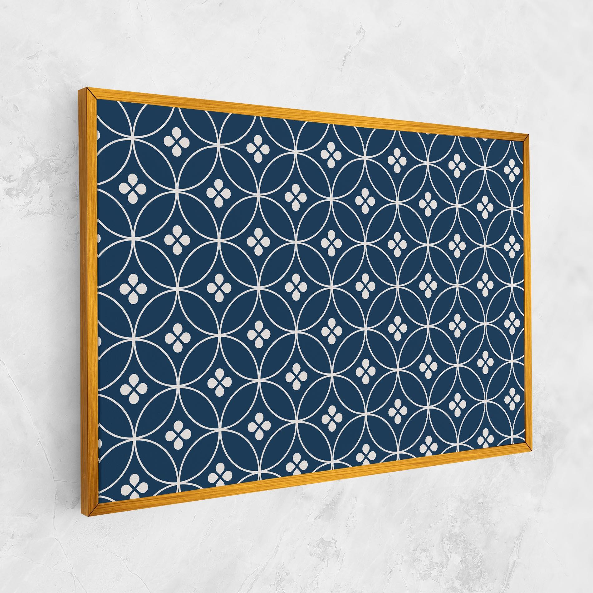 Leinwandbild Blue Circle mockup 1