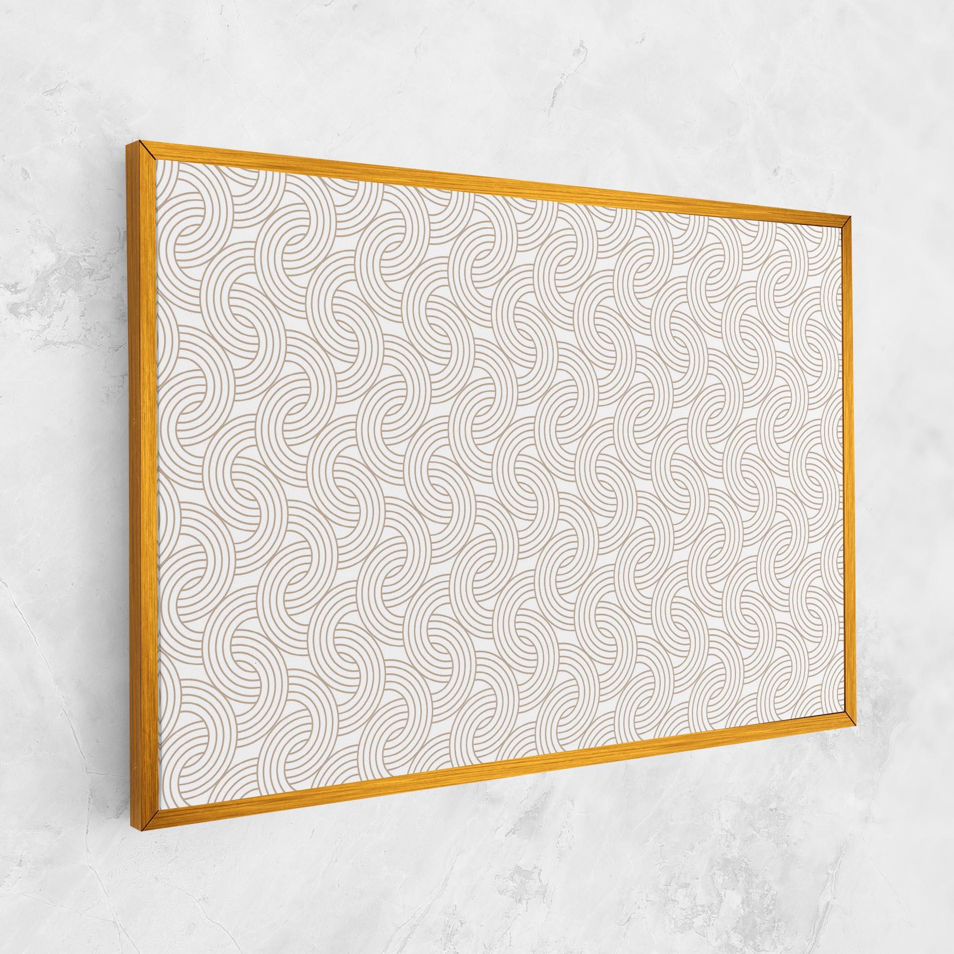 Leinwandbild Cream Lines mockup 1