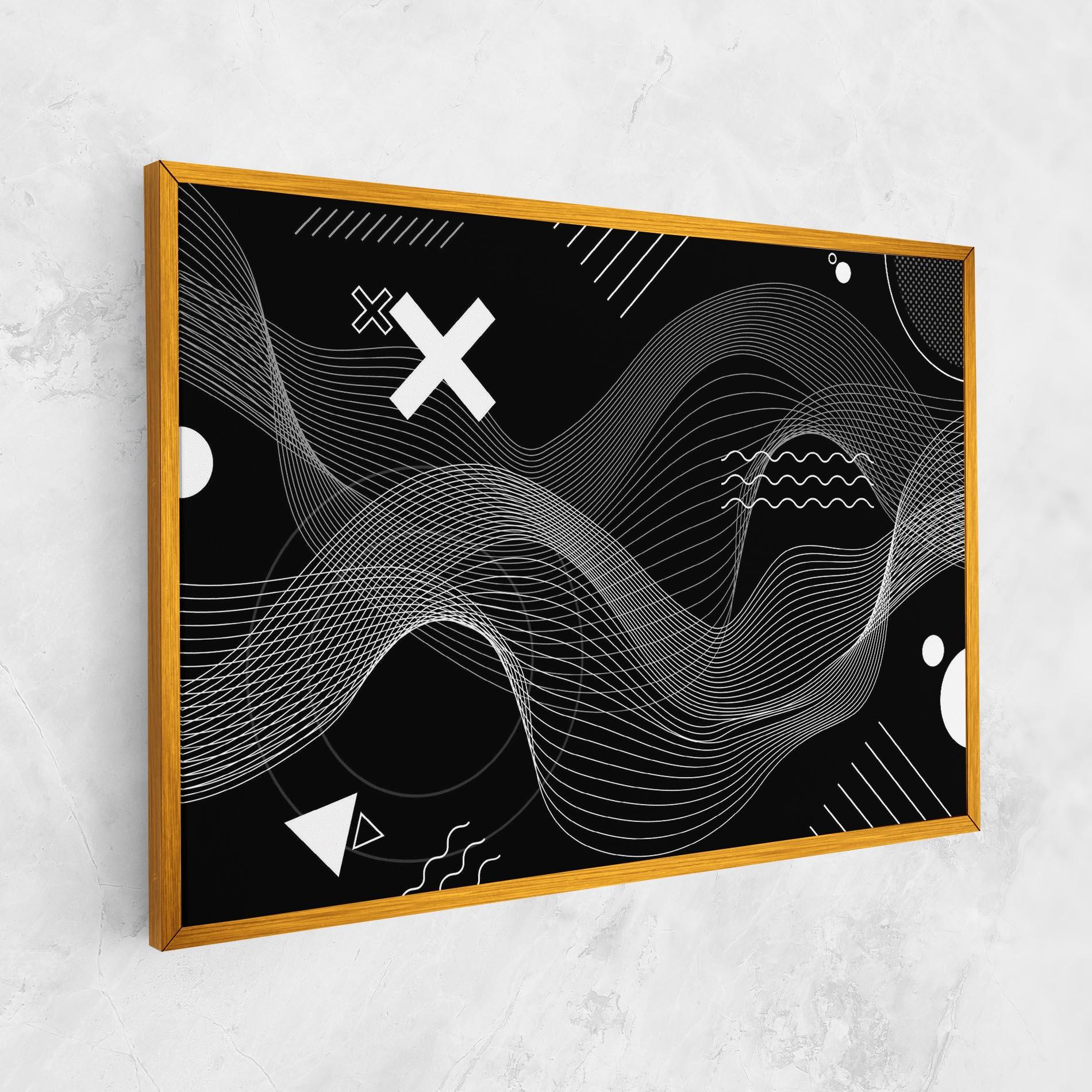 Leinwandbild Geometric Lines mockup 1