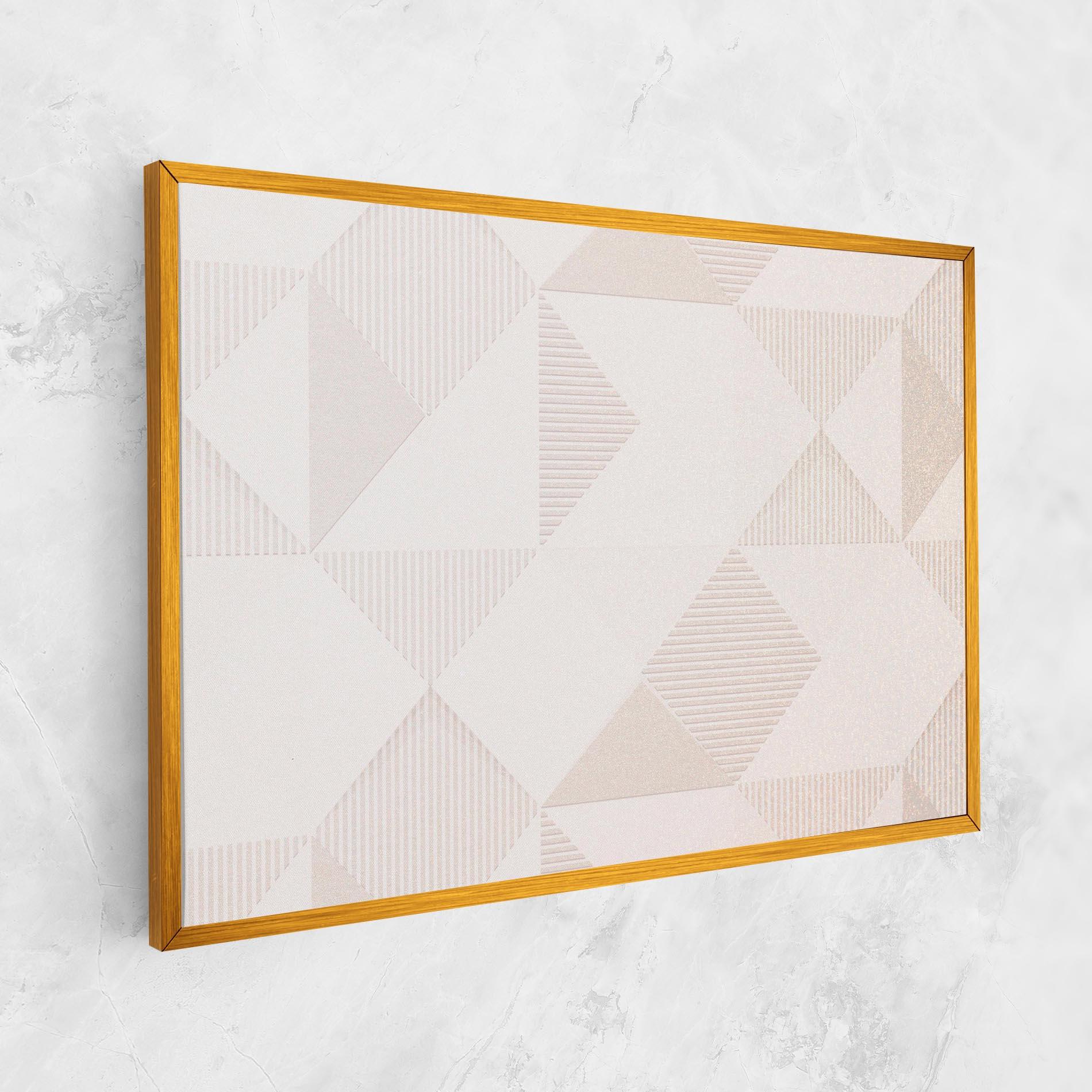 Leinwandbild Light Cream Rhombus mockup 1