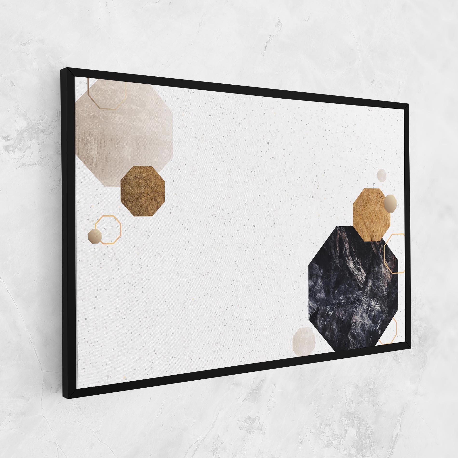 Leinwandbild Big Hexagon mockup 1