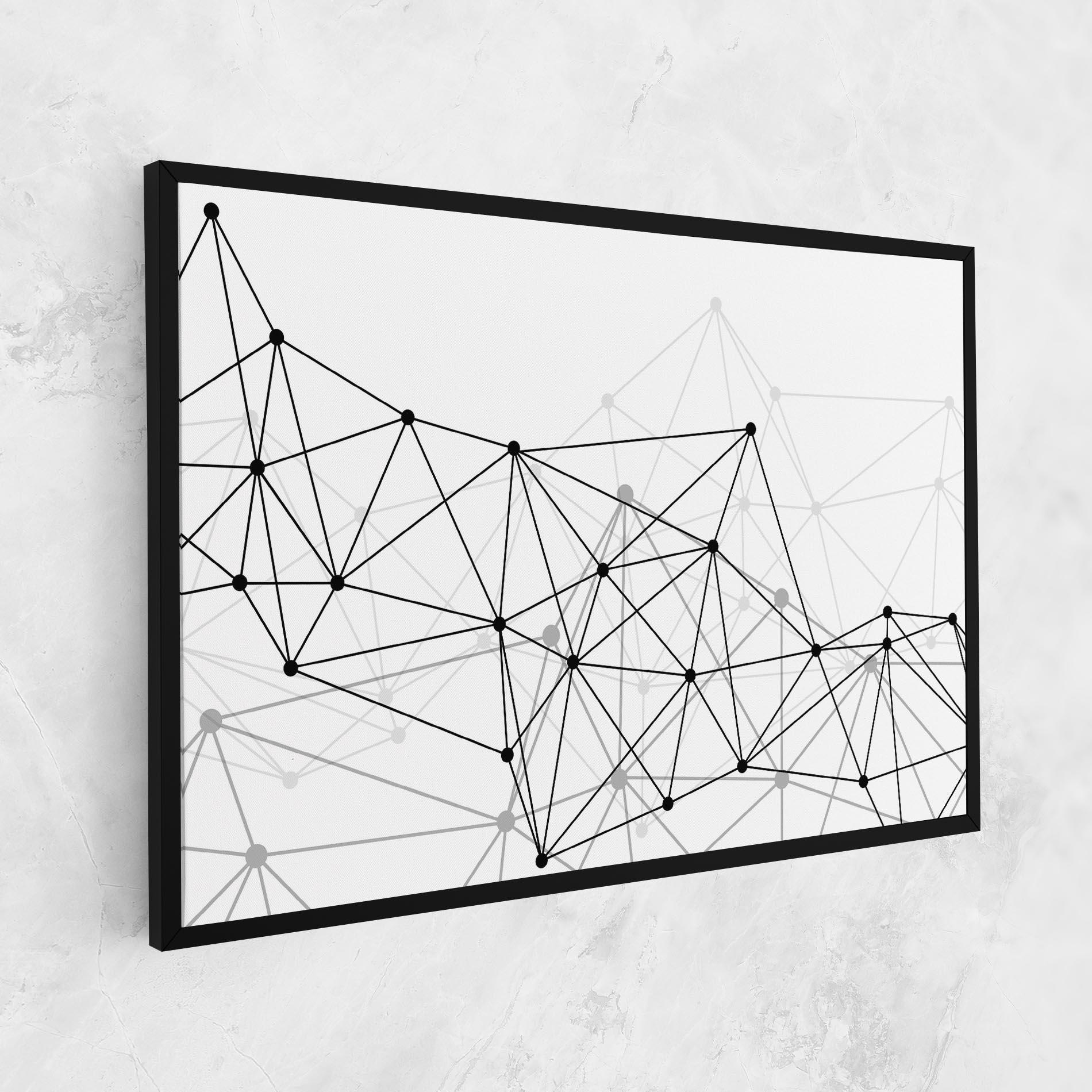 Leinwandbild Black Connecting mockup 1