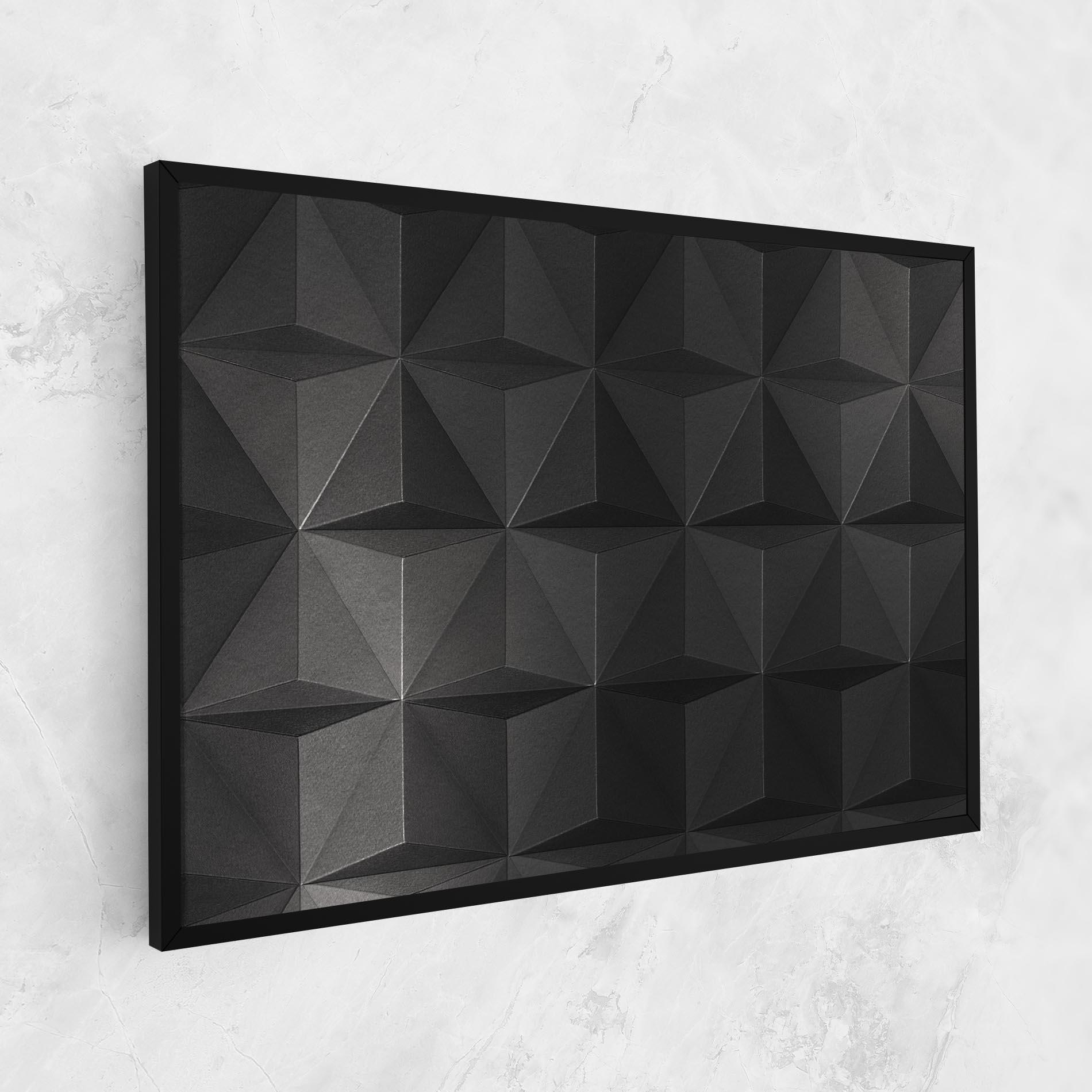 Leinwandbild Black Shade Triangle mockup 1