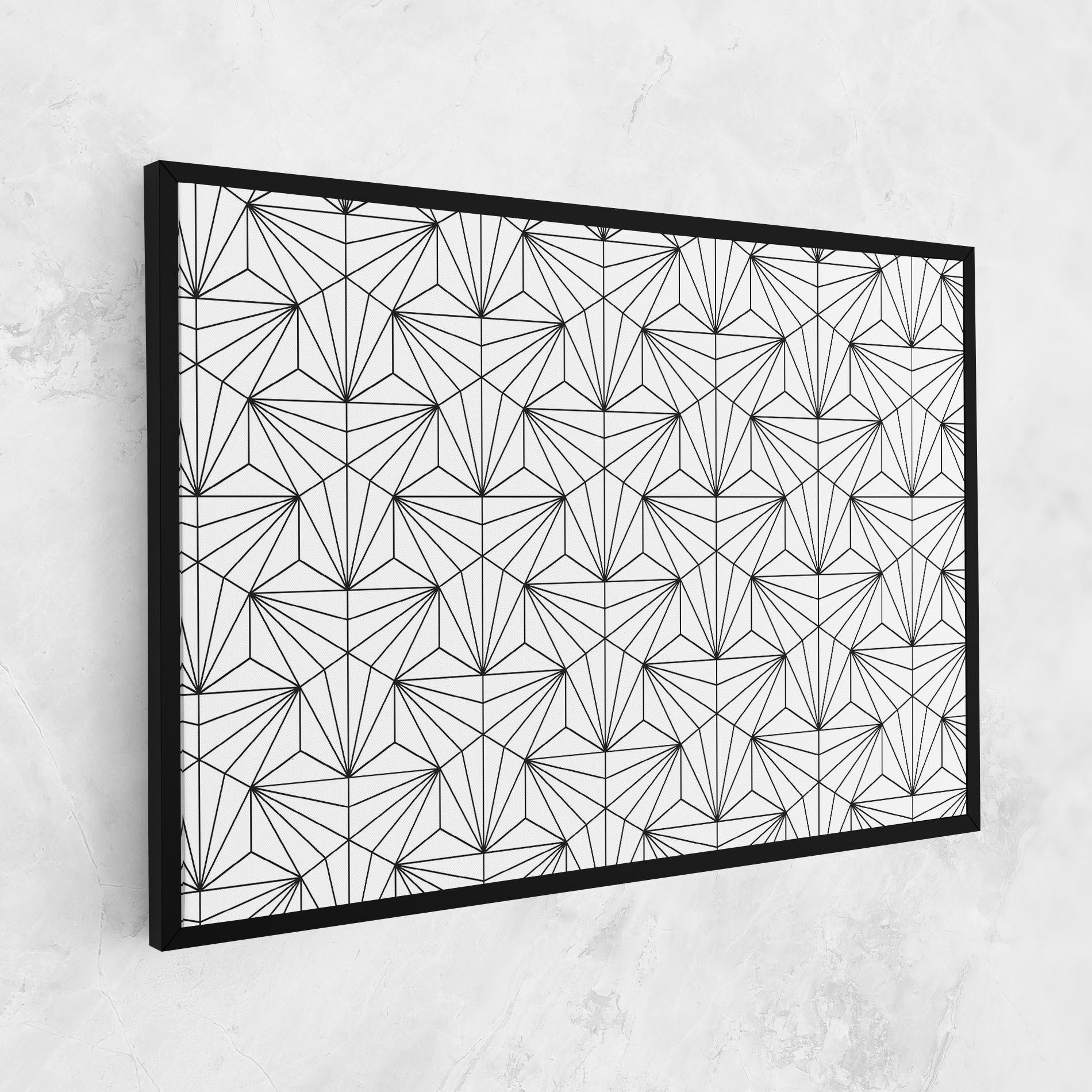 Leinwandbild Black Triangle mockup 1