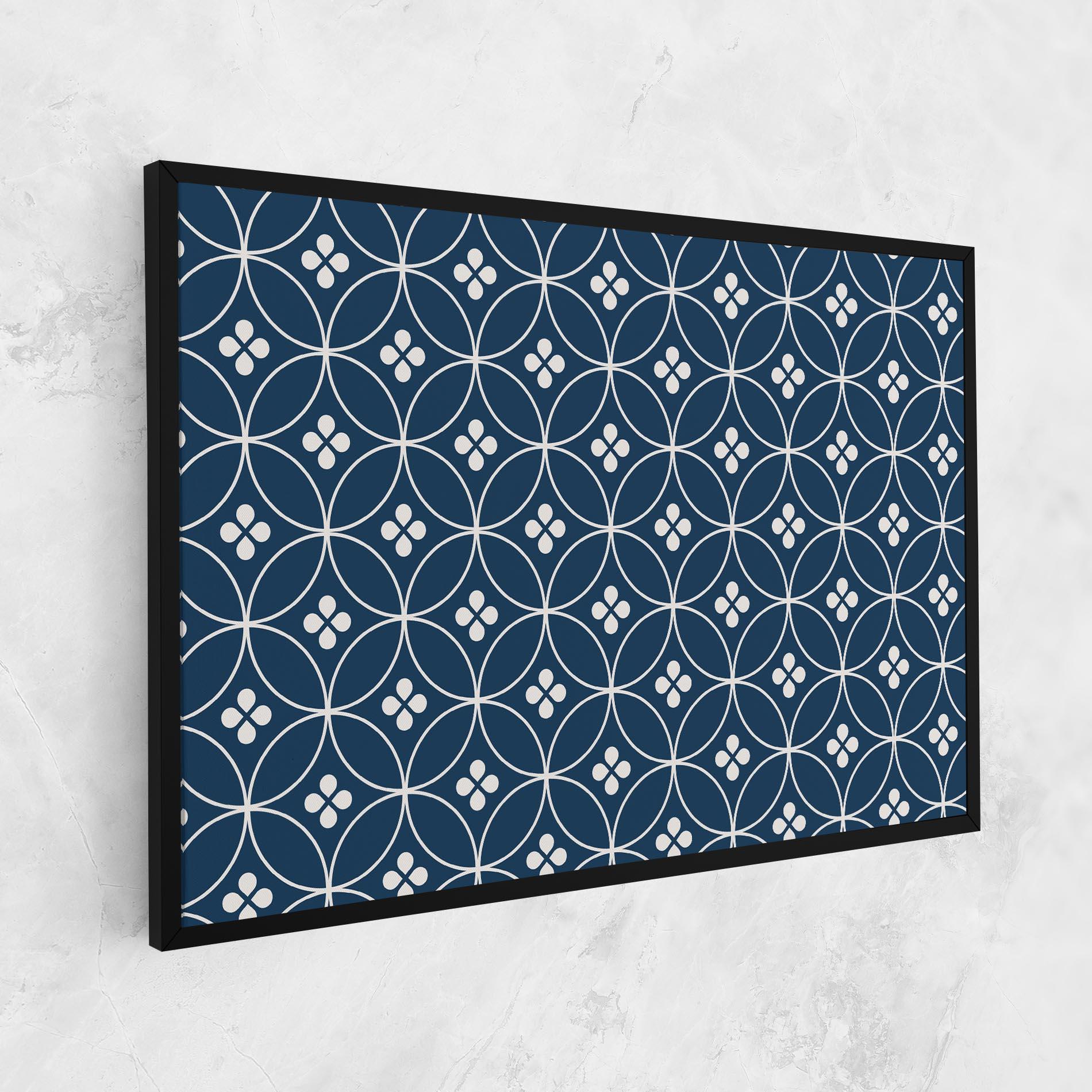 Leinwandbild Blue Circle mockup 1