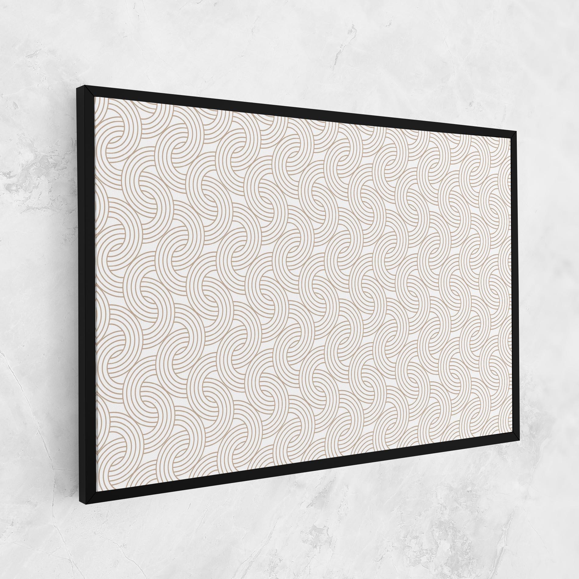 Leinwandbild Cream Lines mockup 1