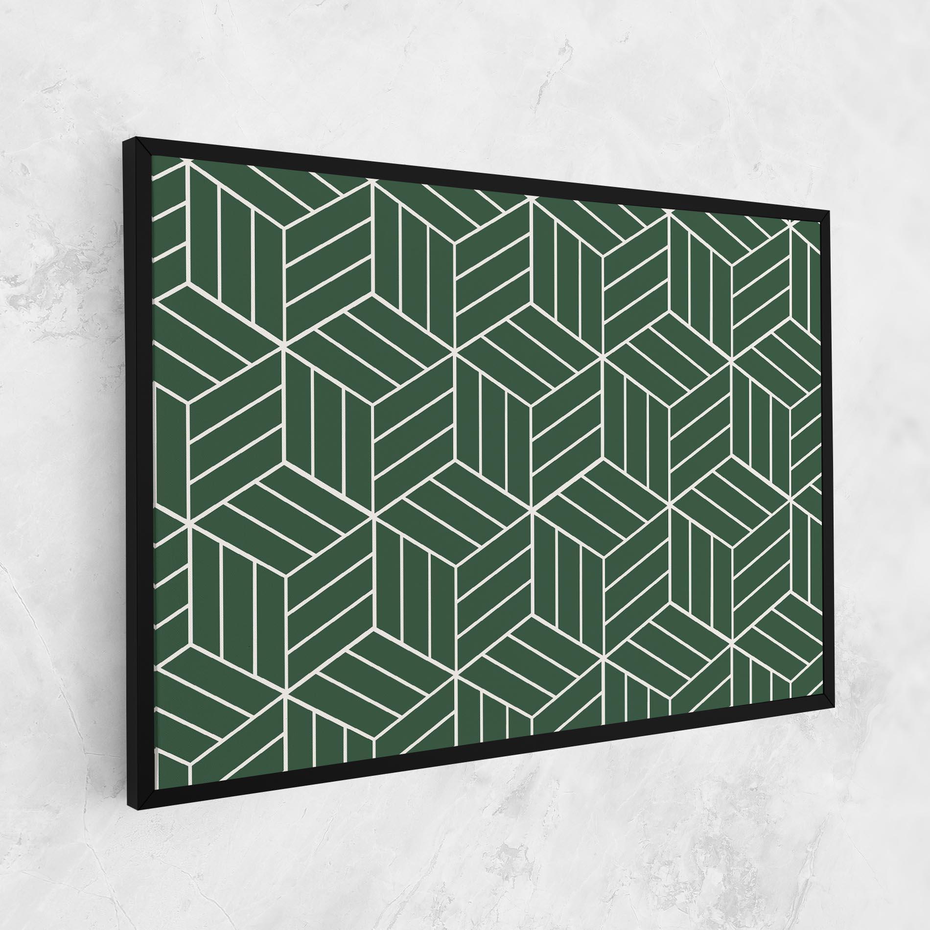 Leinwandbild Green Square mockup 1