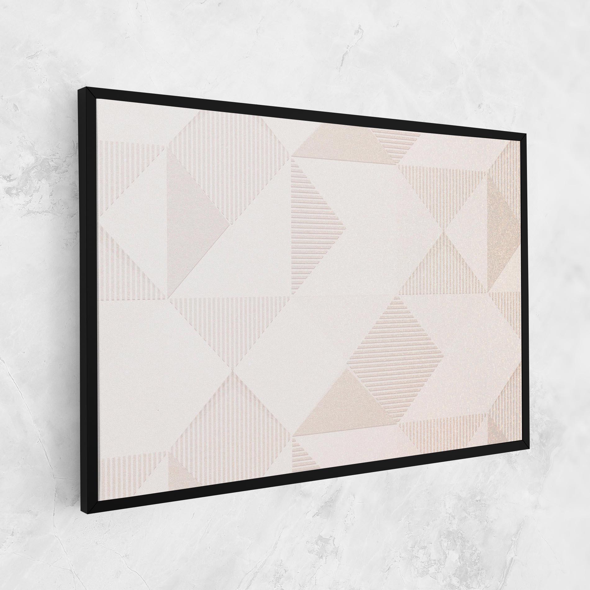 Leinwandbild Light Cream Rhombus mockup 1