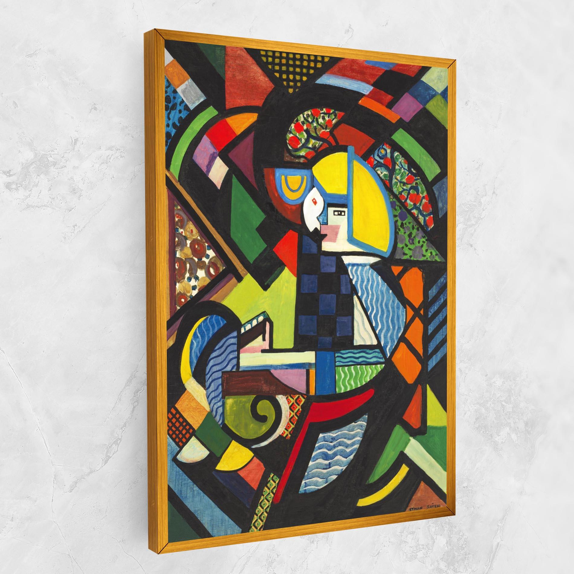 Leinwandbild Mix Color Shapes mockup 1