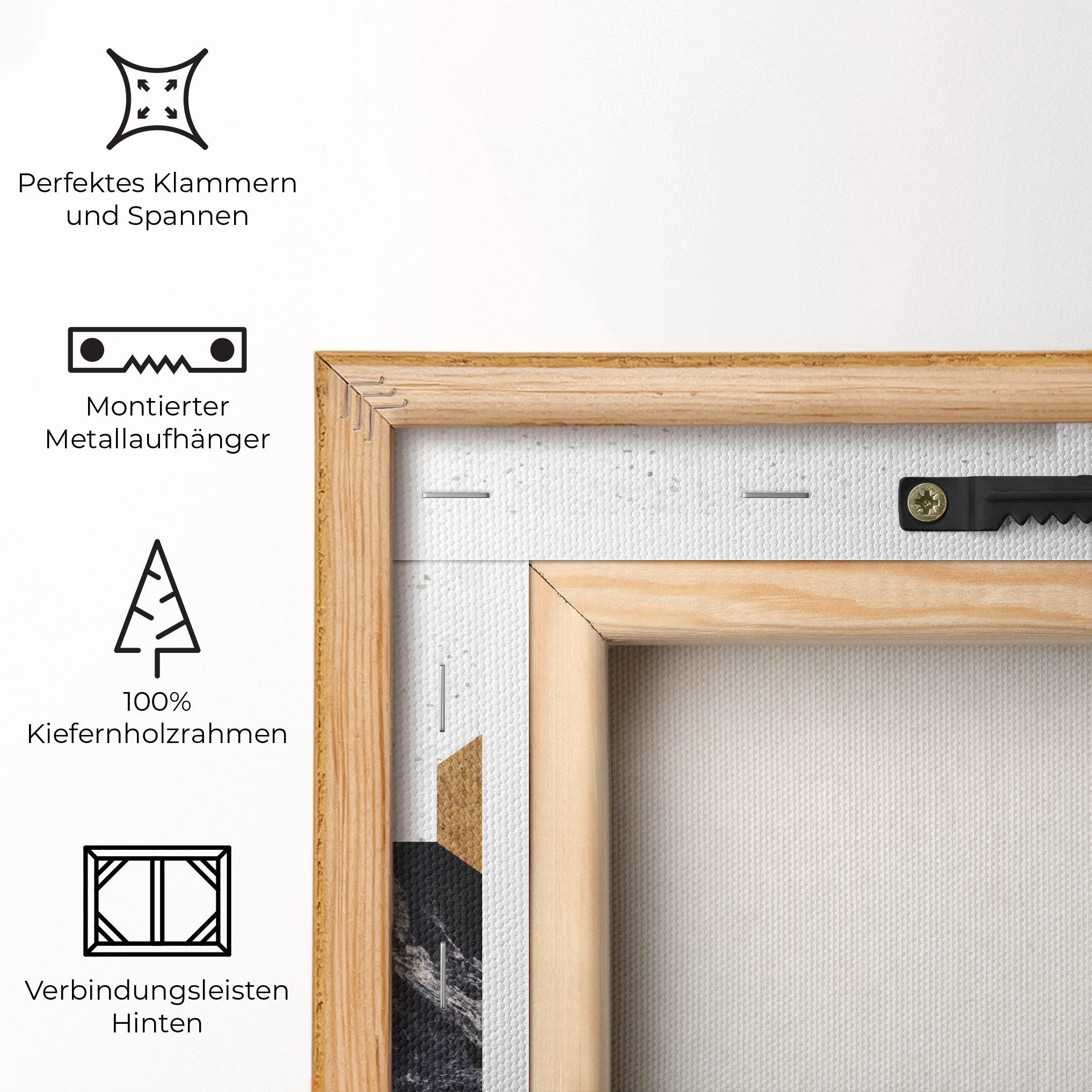 Leinwandbild Big Hexagon mockup 5