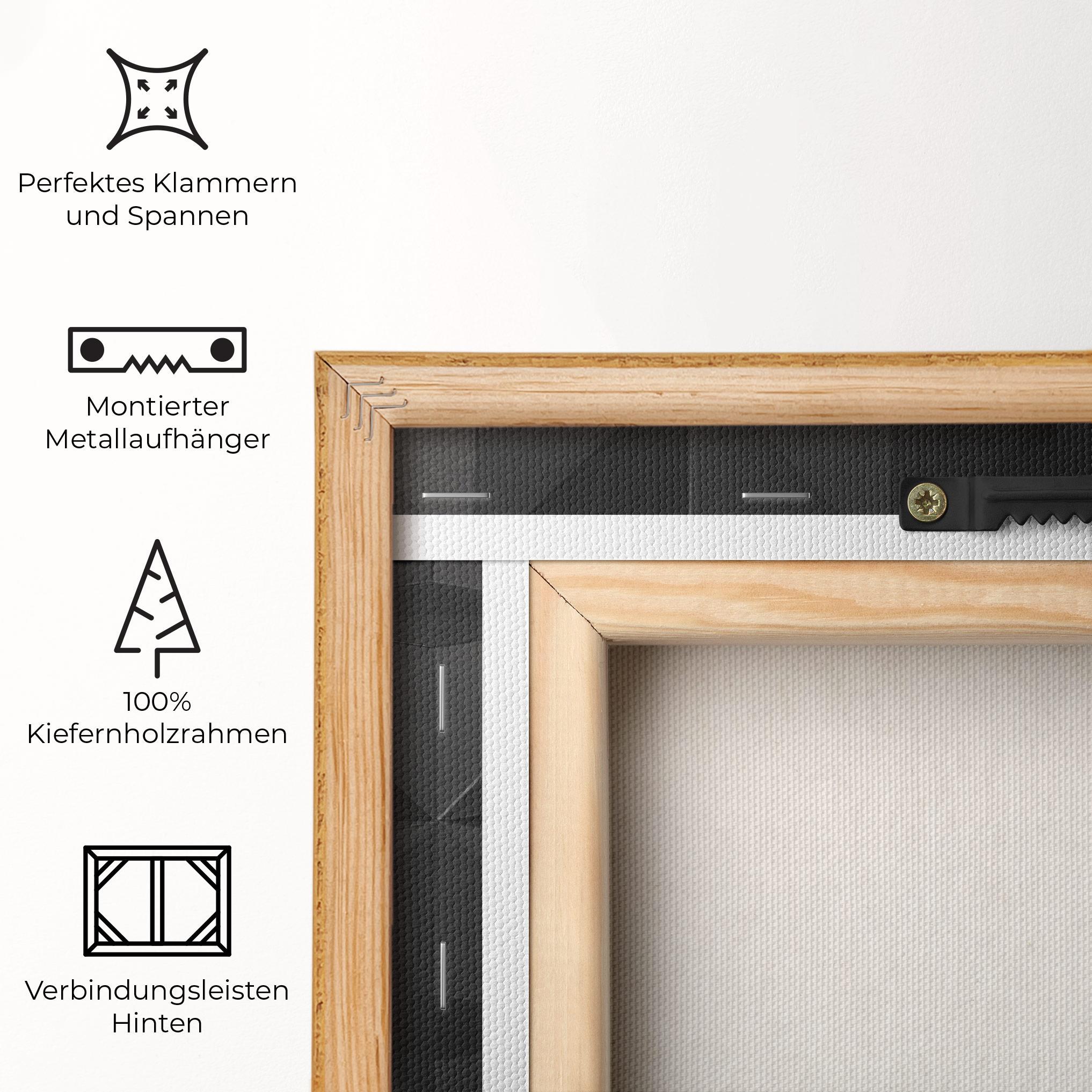 Leinwandbild Black Shade Triangle mockup 5