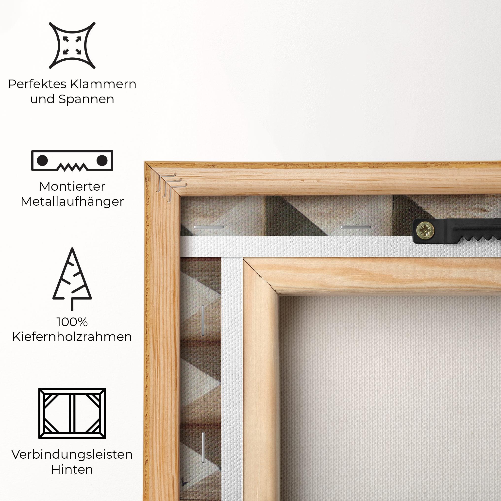 Leinwandbild Cream Pyramid mockup 5