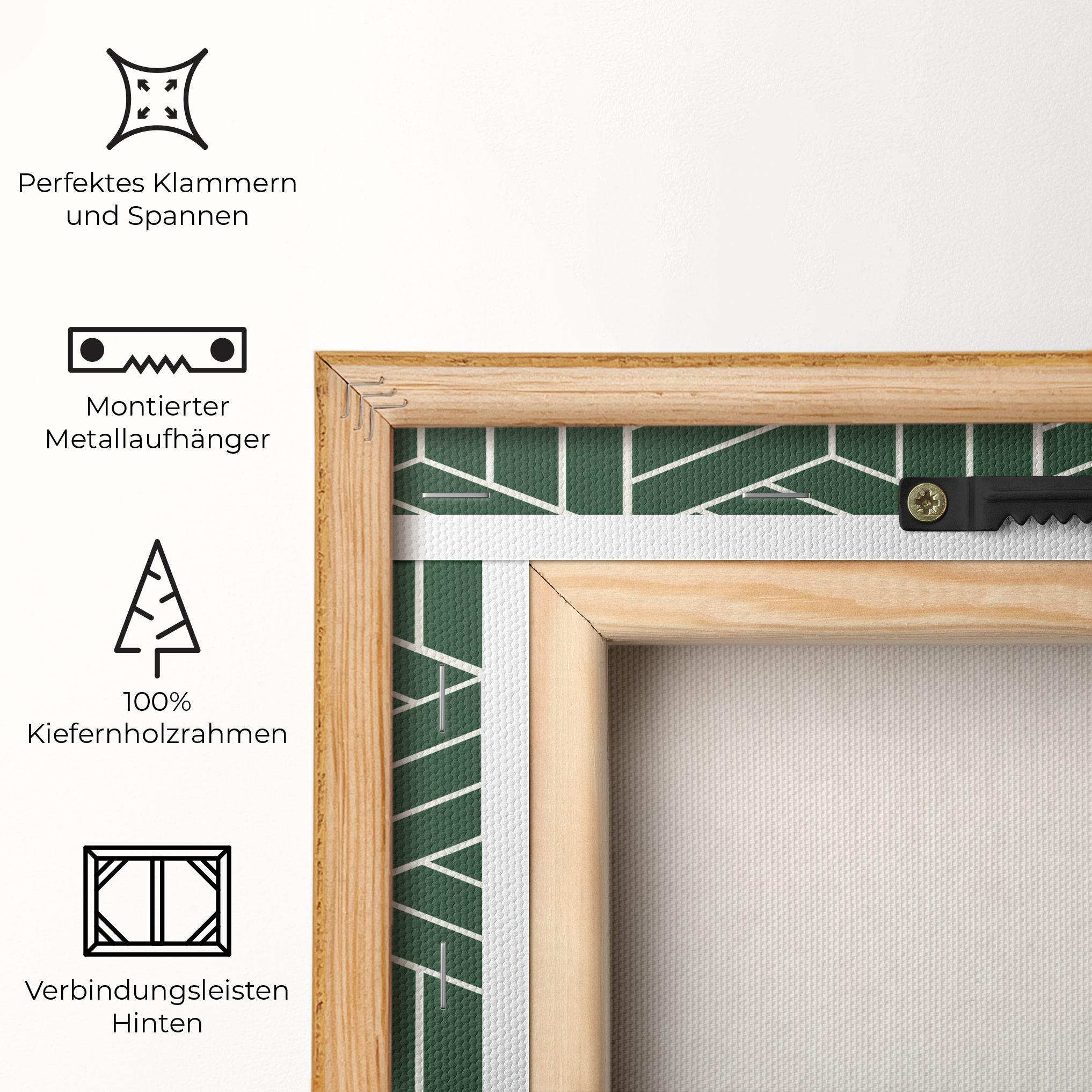 Leinwandbild Green Square mockup 5