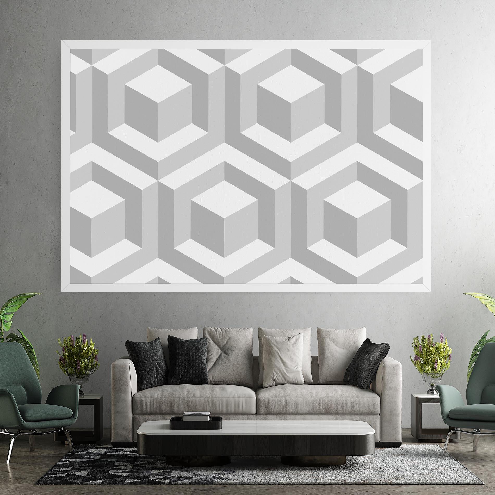 Leinwandbild 3d Square mockup 7