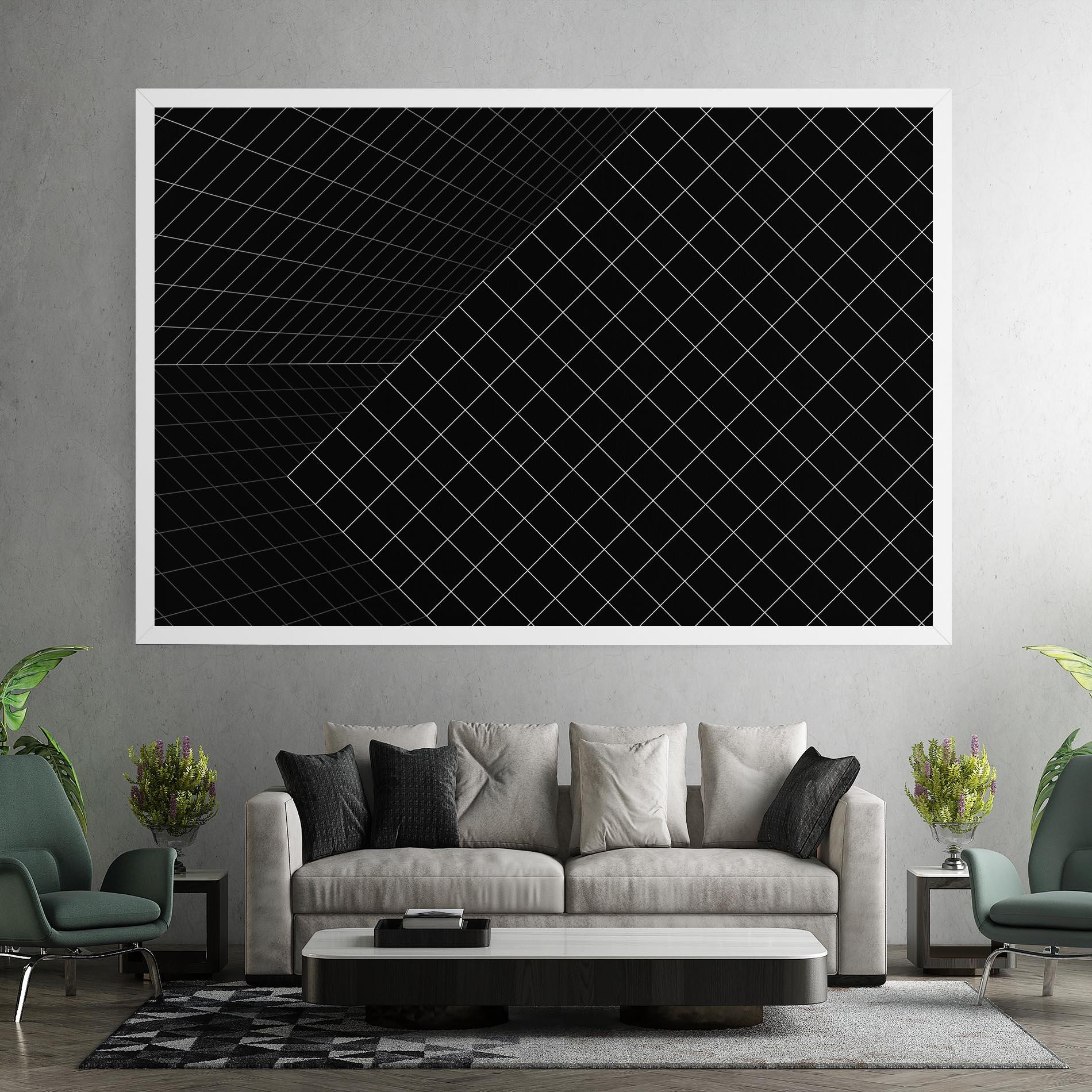 Leinwandbild Black Square mockup 7