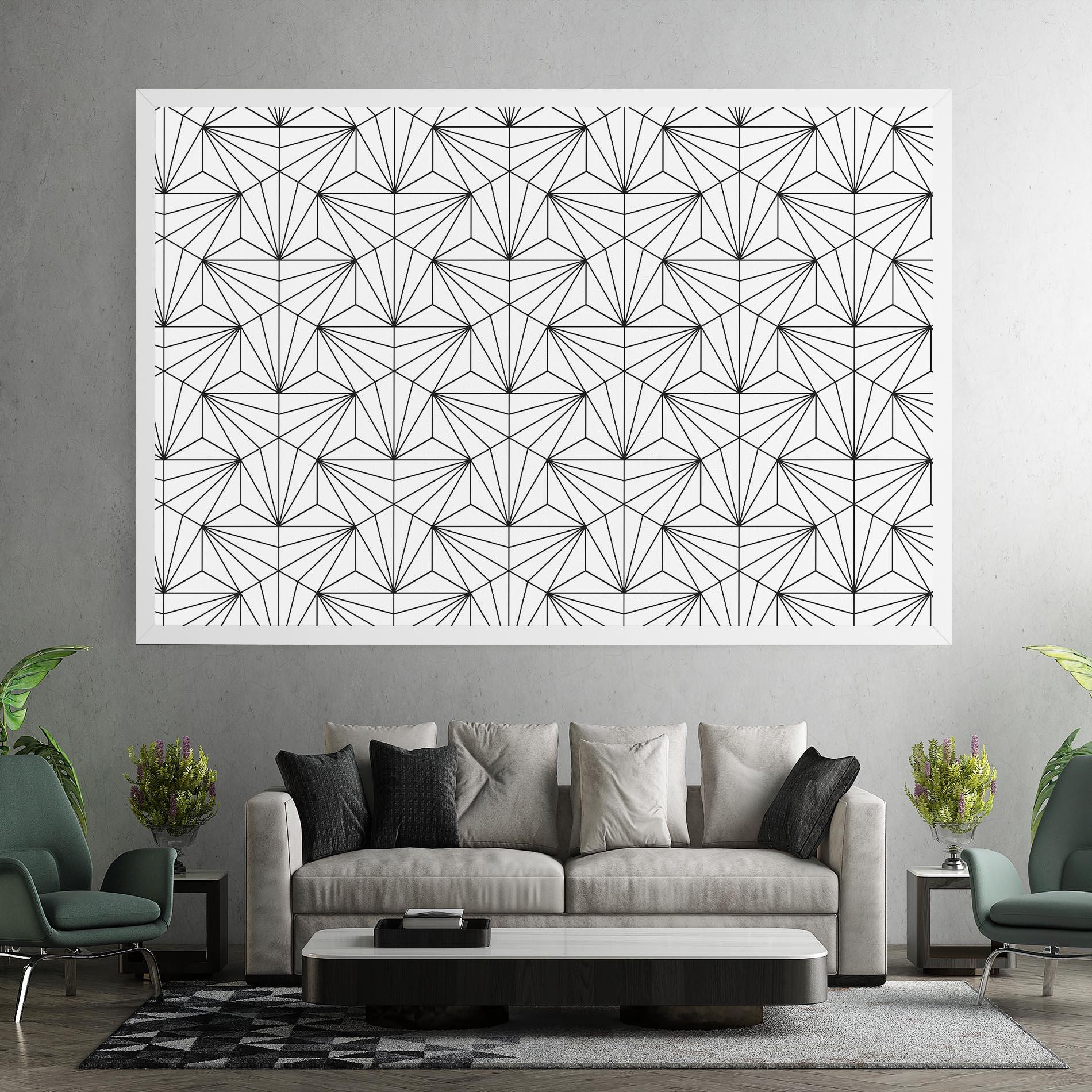 Leinwandbild Black Triangle mockup 7