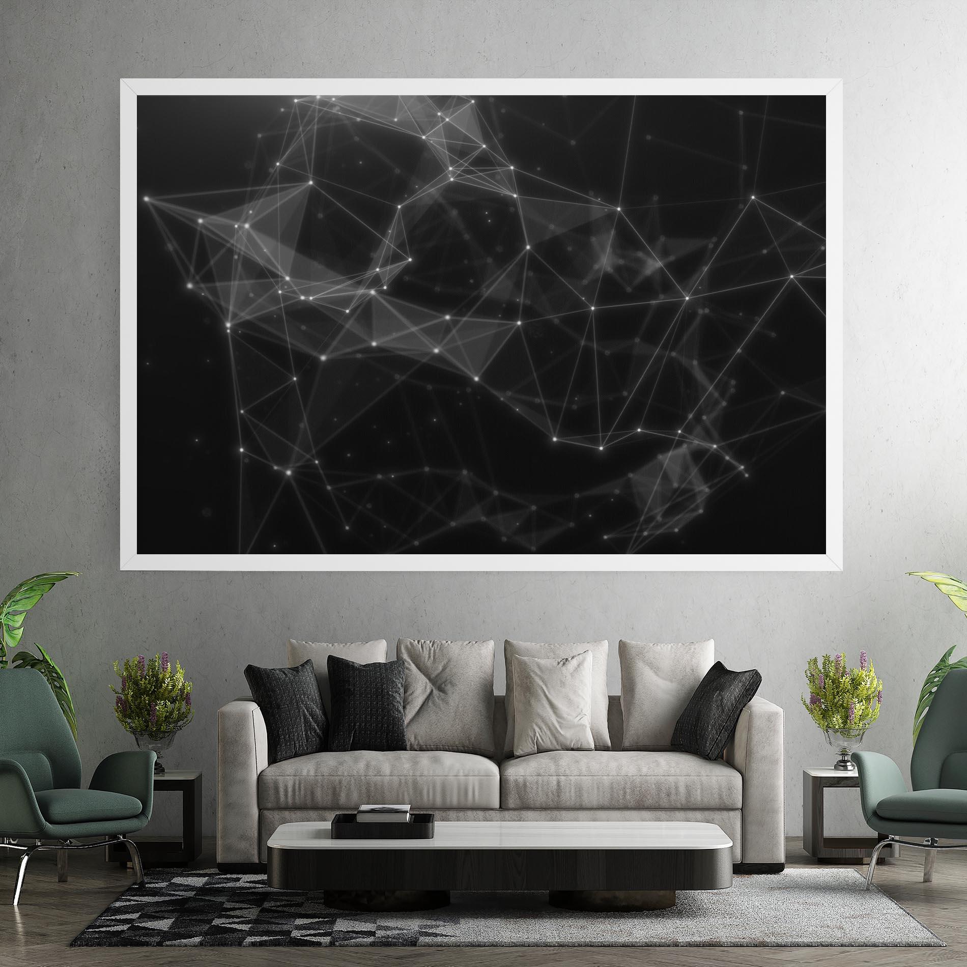 Leinwandbild Connecting Lines mockup 7