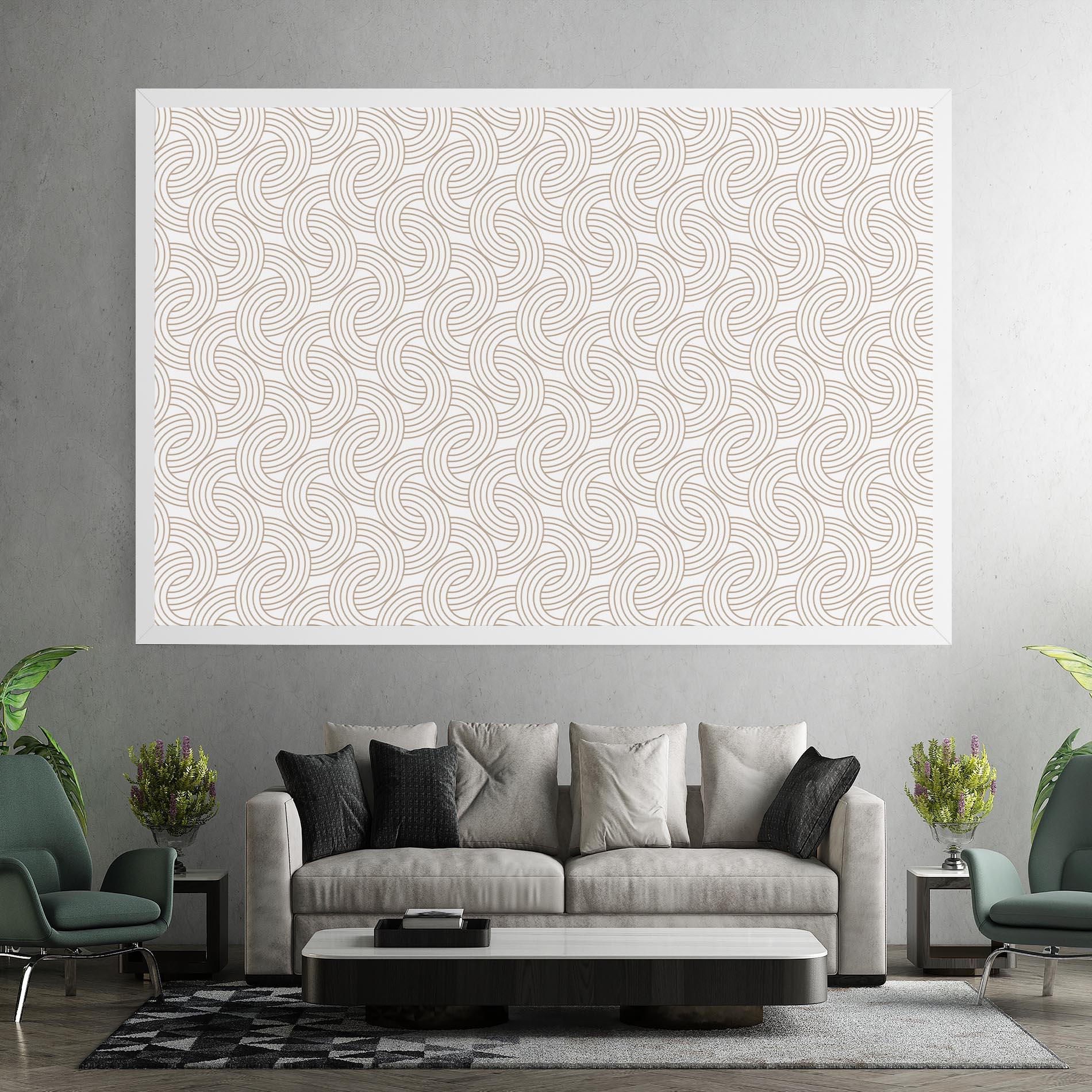 Leinwandbild Cream Lines mockup 7